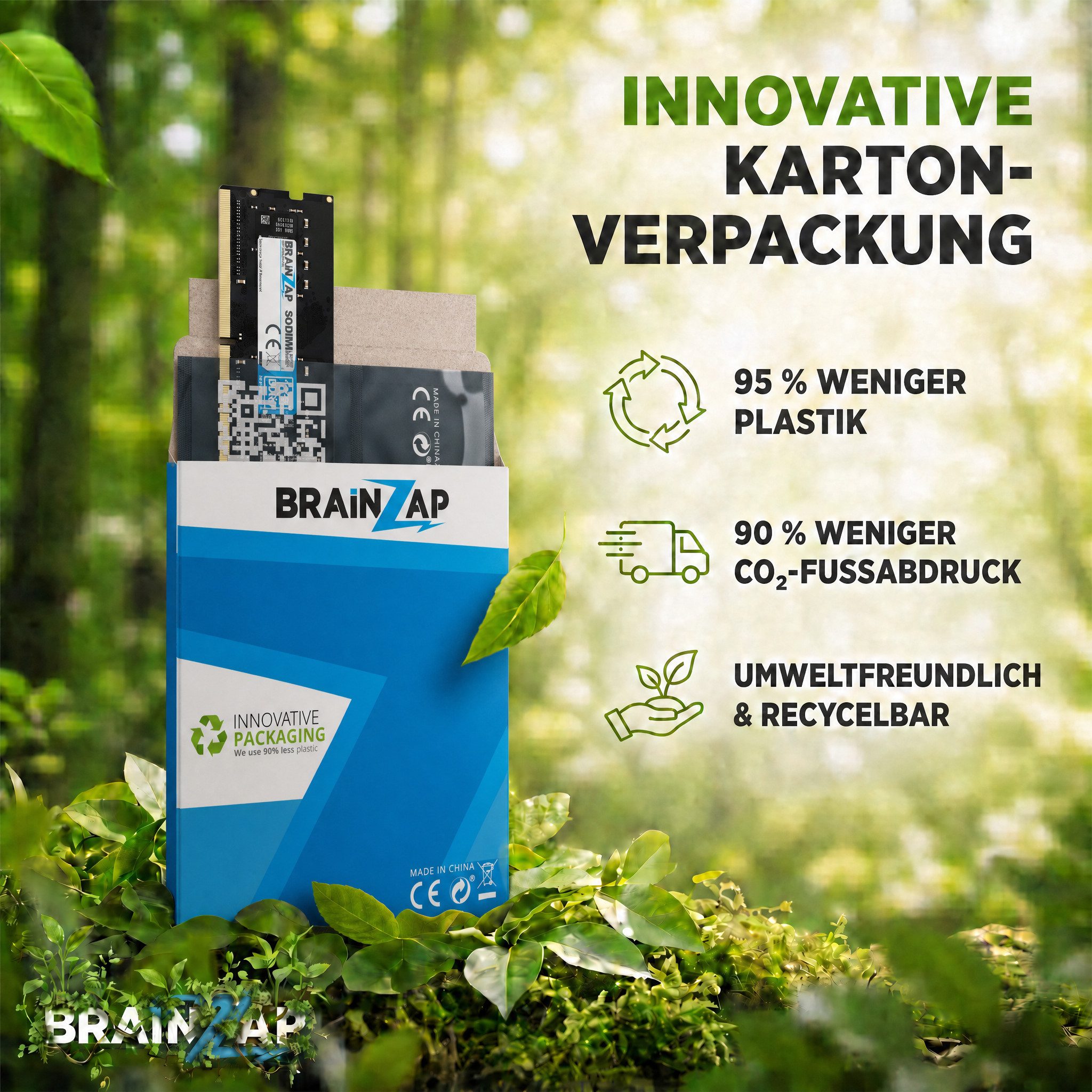 BRAINZAP 8GB RAM PC4-3200 SO-DIMM Laptop-Arbeitsspeicher (3200 MHz, CL22, 1Rx8, Non-ECC, Unbuffered, für Notebooks - Intel und) – Bild 5 von 5