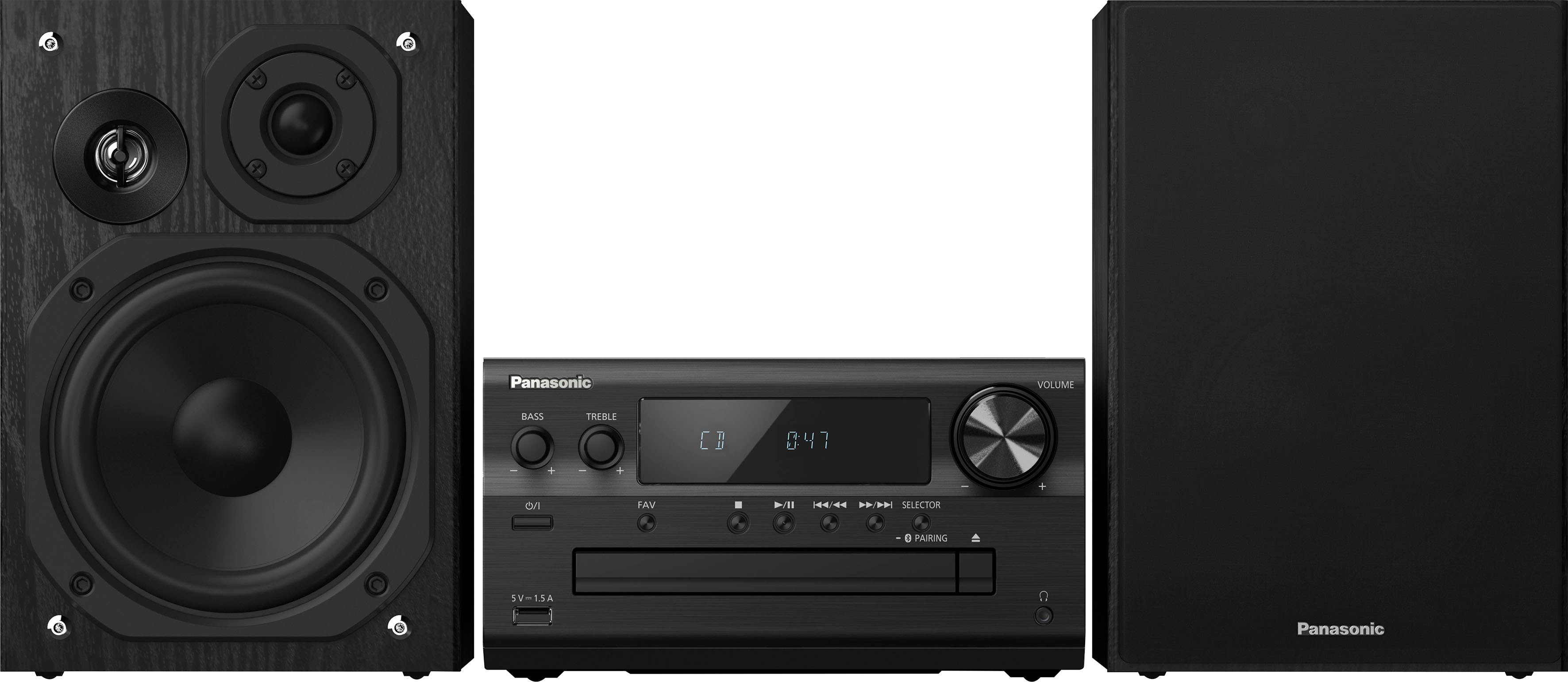 Hi-Res (Bluetooth, Premium WLAN, schwarz USB-Audiowiedergabe) Audio, UKW Kompaktanlage Radio, SC-PMX802E Micro- Panasonic