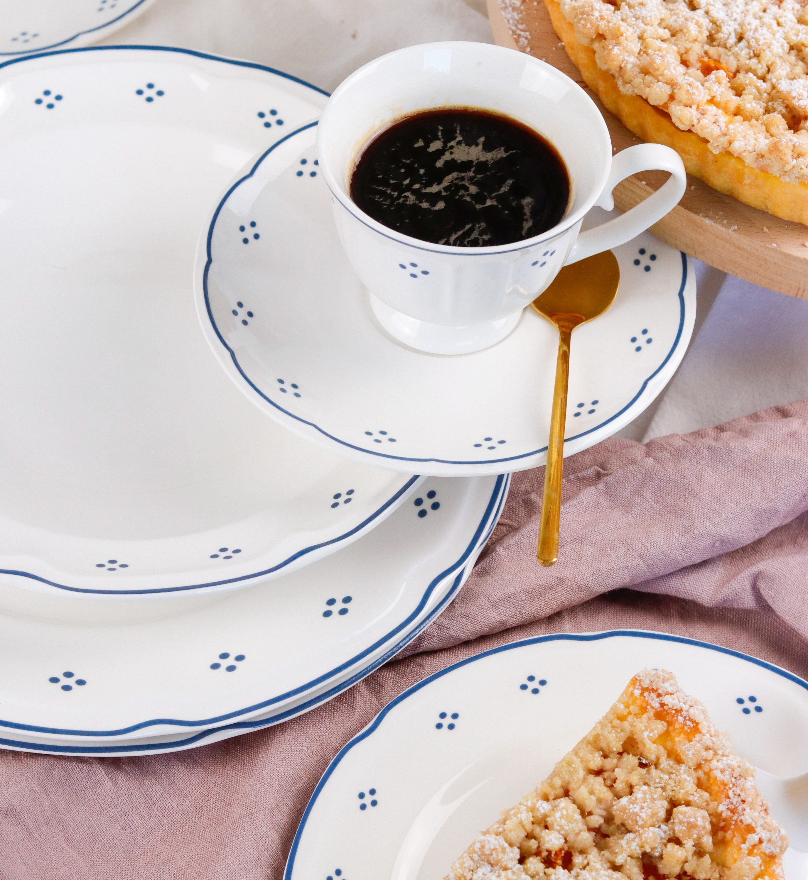 MÄSER Kaffeeservice Lova (18-tlg), 6 Personen, Porzellan