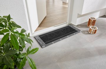 Fußmatte CenterClean XL, Home2Fashion, rechteckig, Höhe: 10 mm, schmale Schmutzfangmatte, strapazierfähig, In- und Outdoor geeignet