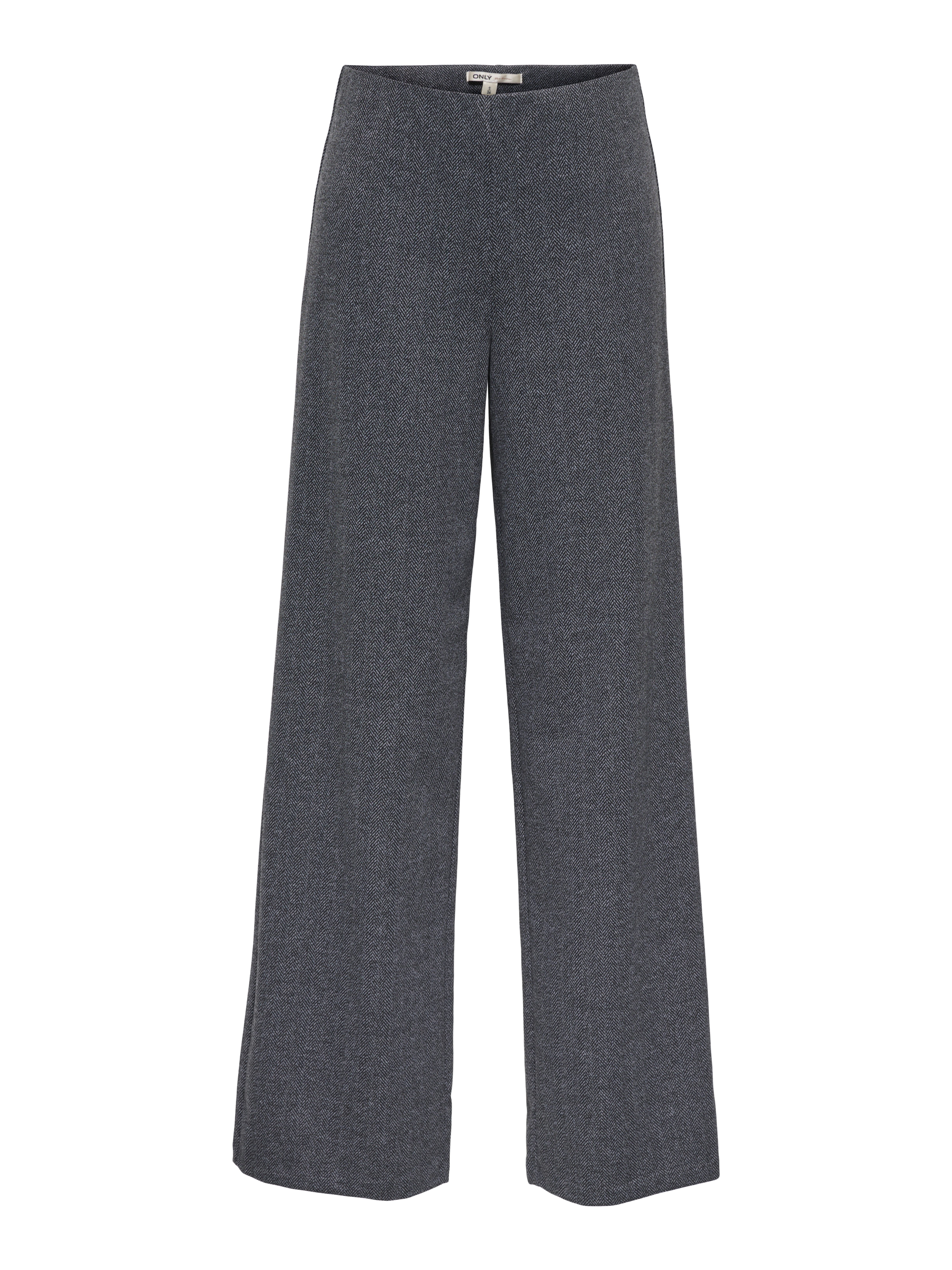 ONLY Anzughose ONLBREMEN MW HERRINGBONE WIDE PANT PNT Materialmix – Bild 4 von 5