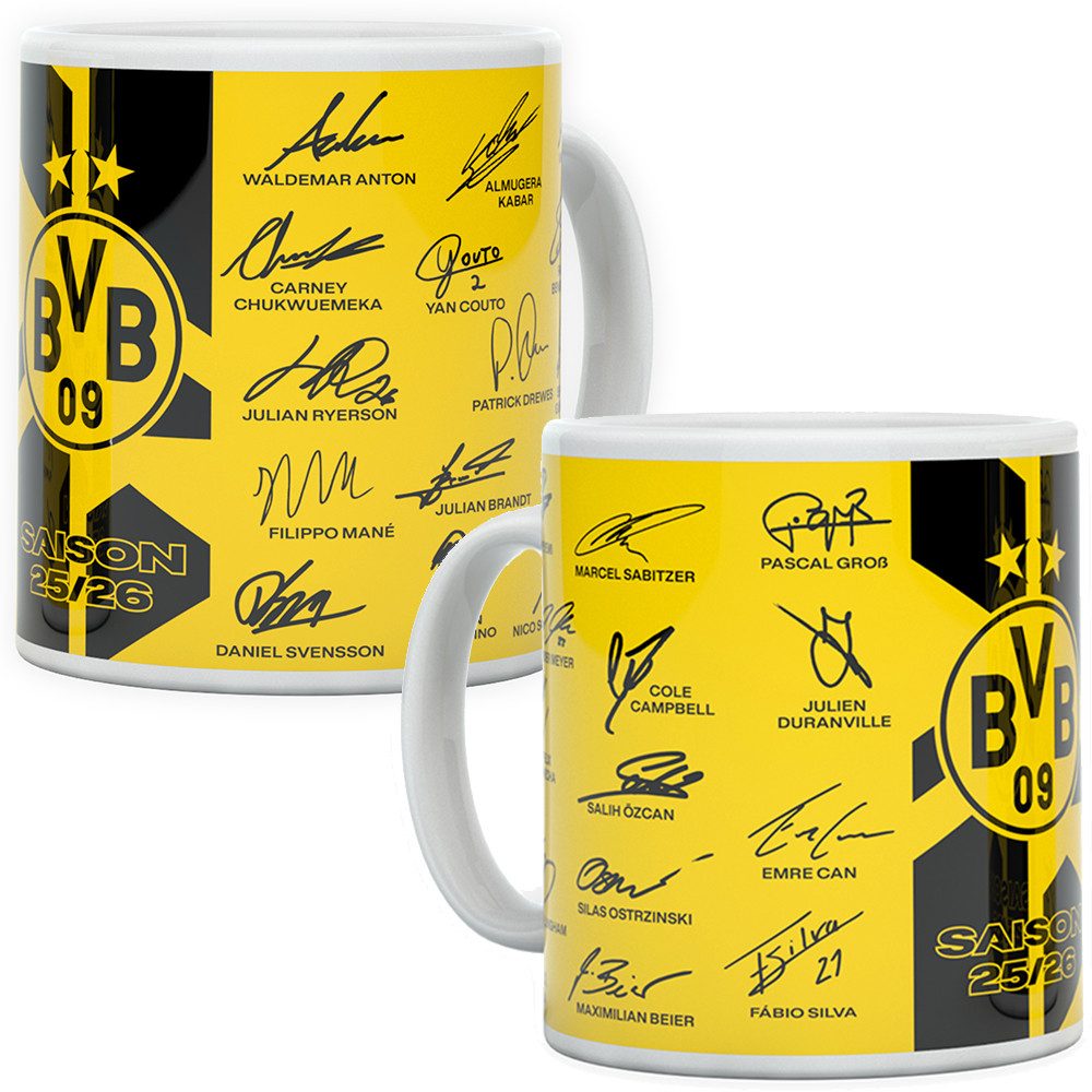 BVB MERCHANDISING Tasse BVB Tasse Unterschriften 2025/2026