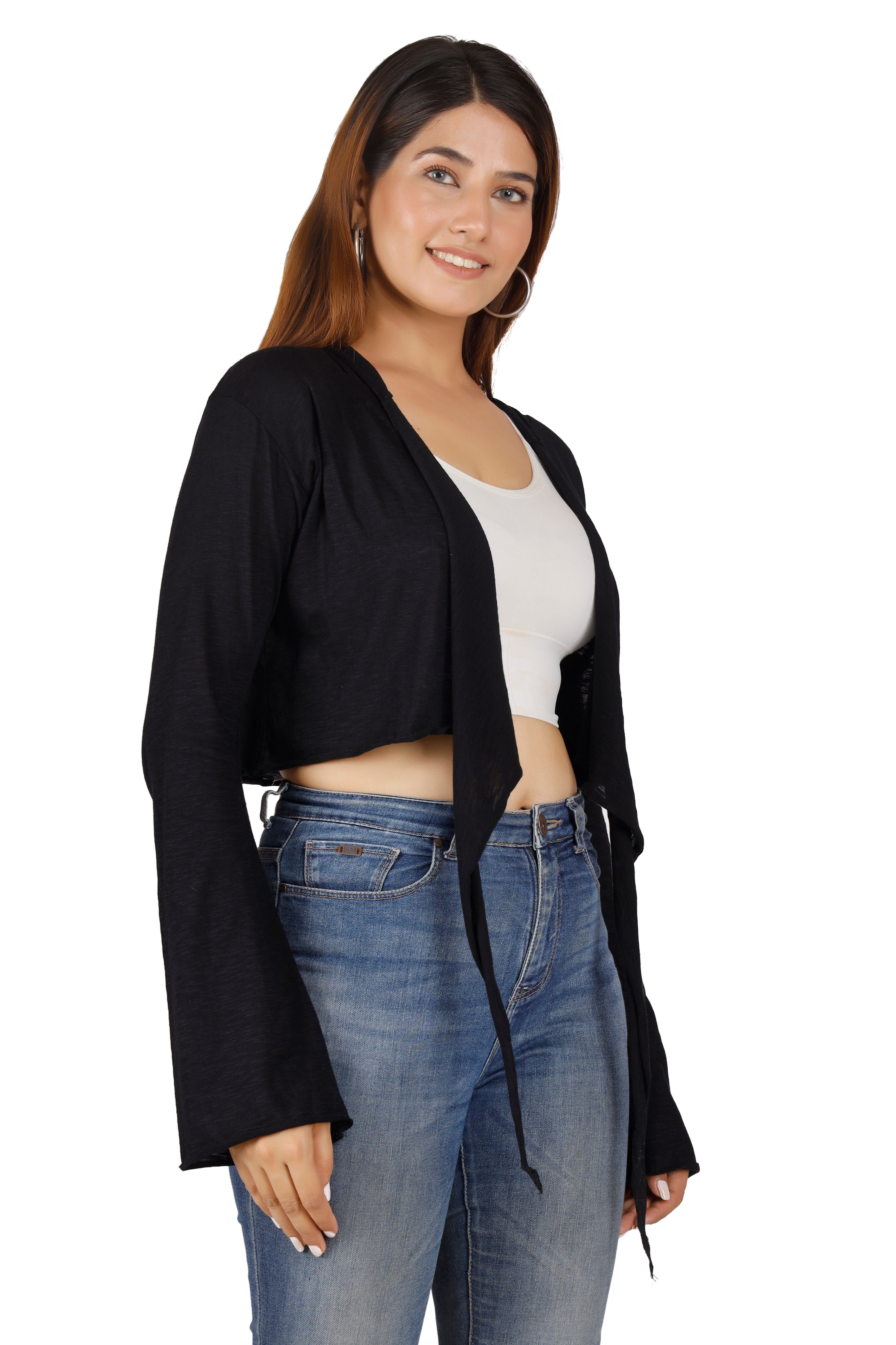 Guru-Shop T-Shirt Elfen Top, Top Goa-chic, Wickeltop - schwarz Festival, Et günstig online kaufen