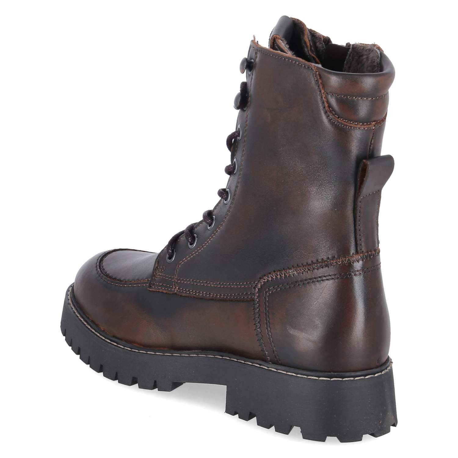 Fräulein Frida Fräulein Frida F-8541 Florent. Cognac Damen Glattleder brown Schnürstiefel