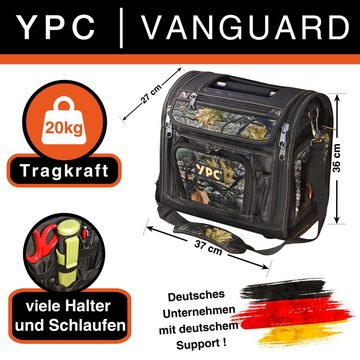 YPC Sporttasche "Vanguard" Outdoor-Tasche XL, 37x36x27cm, 20 kg Tragkraft, universell, stabil, praktisch, reißfest, modern