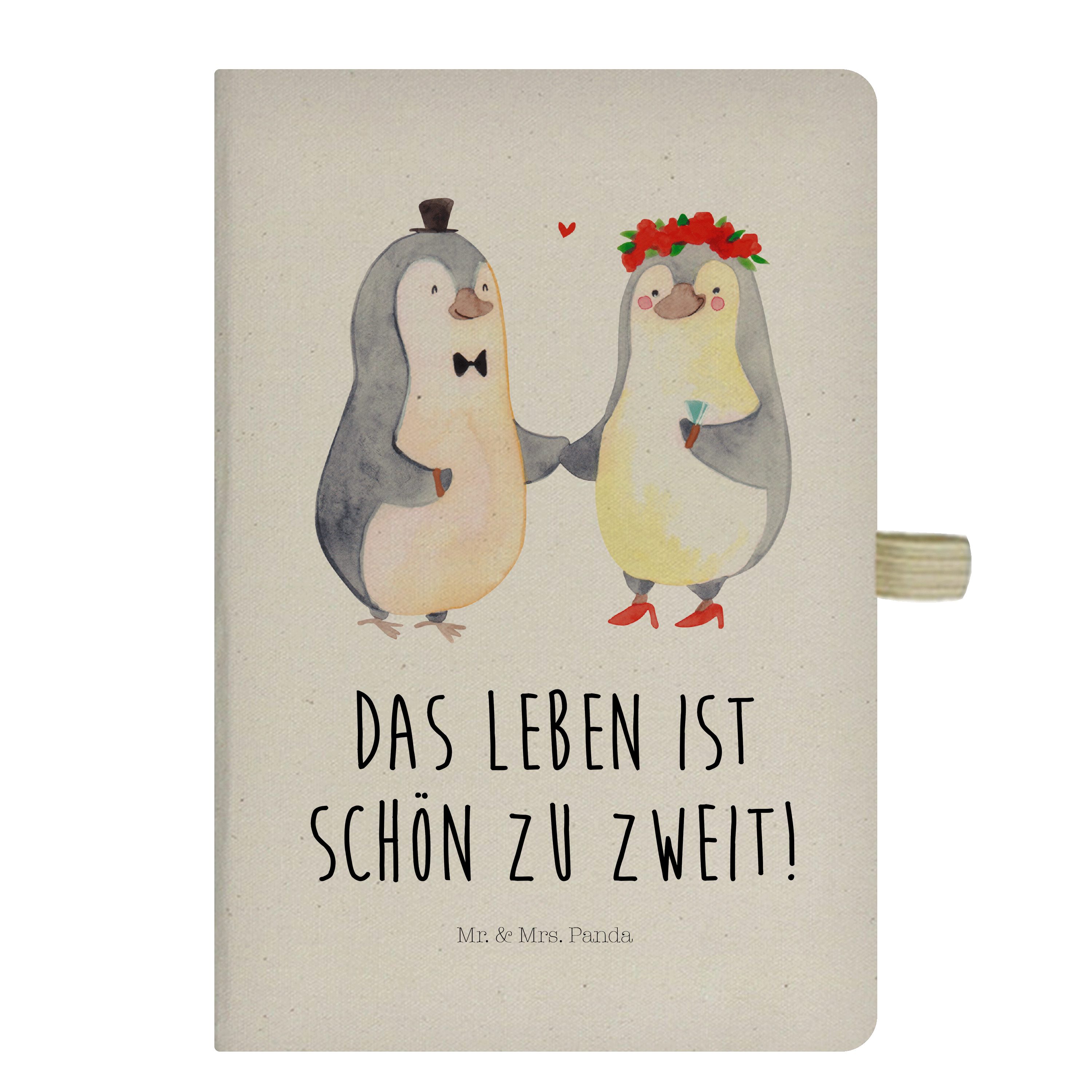 Heirat Mrs. & - Geschenk, Ma Transparent Mr. Pinguin Mrs. Mr. Heiraten, - Notizbuch Liebesgeschenk, & Panda Panda