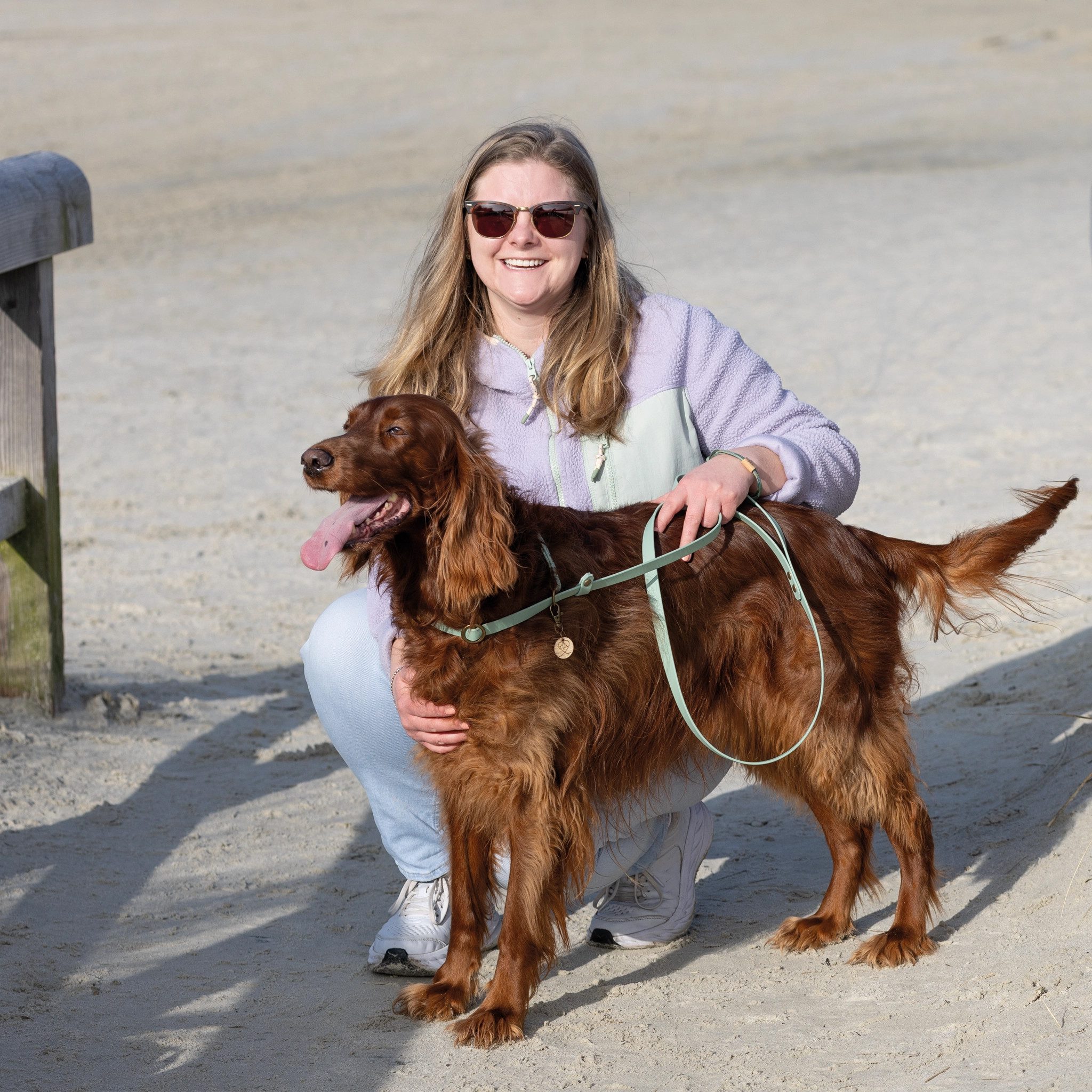 Trendfährte Hundeleine Retrieverleine BioThane® - mit integriertem Halsband - Handarbeit, Liebevolle Handarbeit aus Ostfriesland