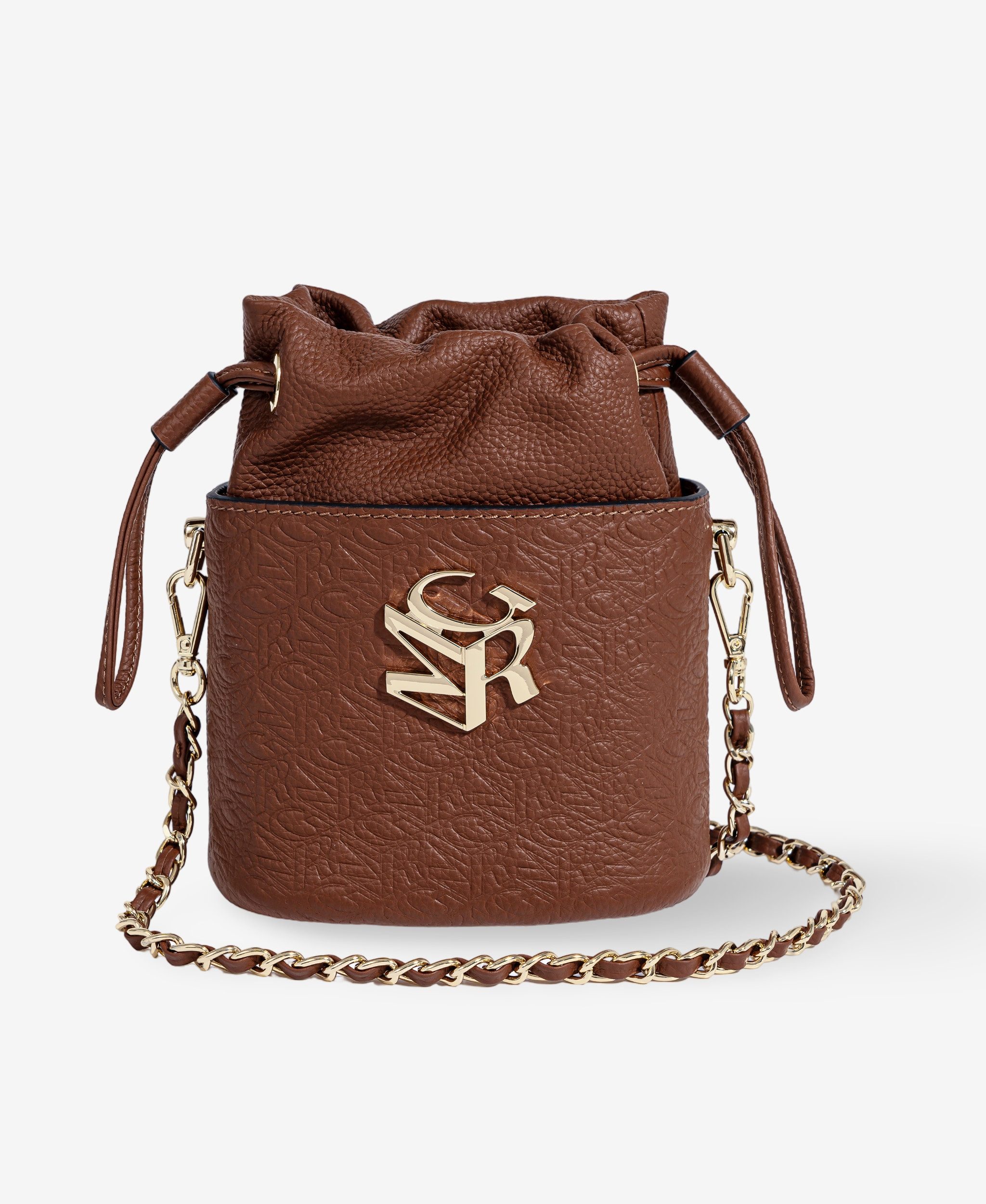 GLAMIRA Handtasche TechElegance Premier Braune Handytasche (1-tlg), echt Leder