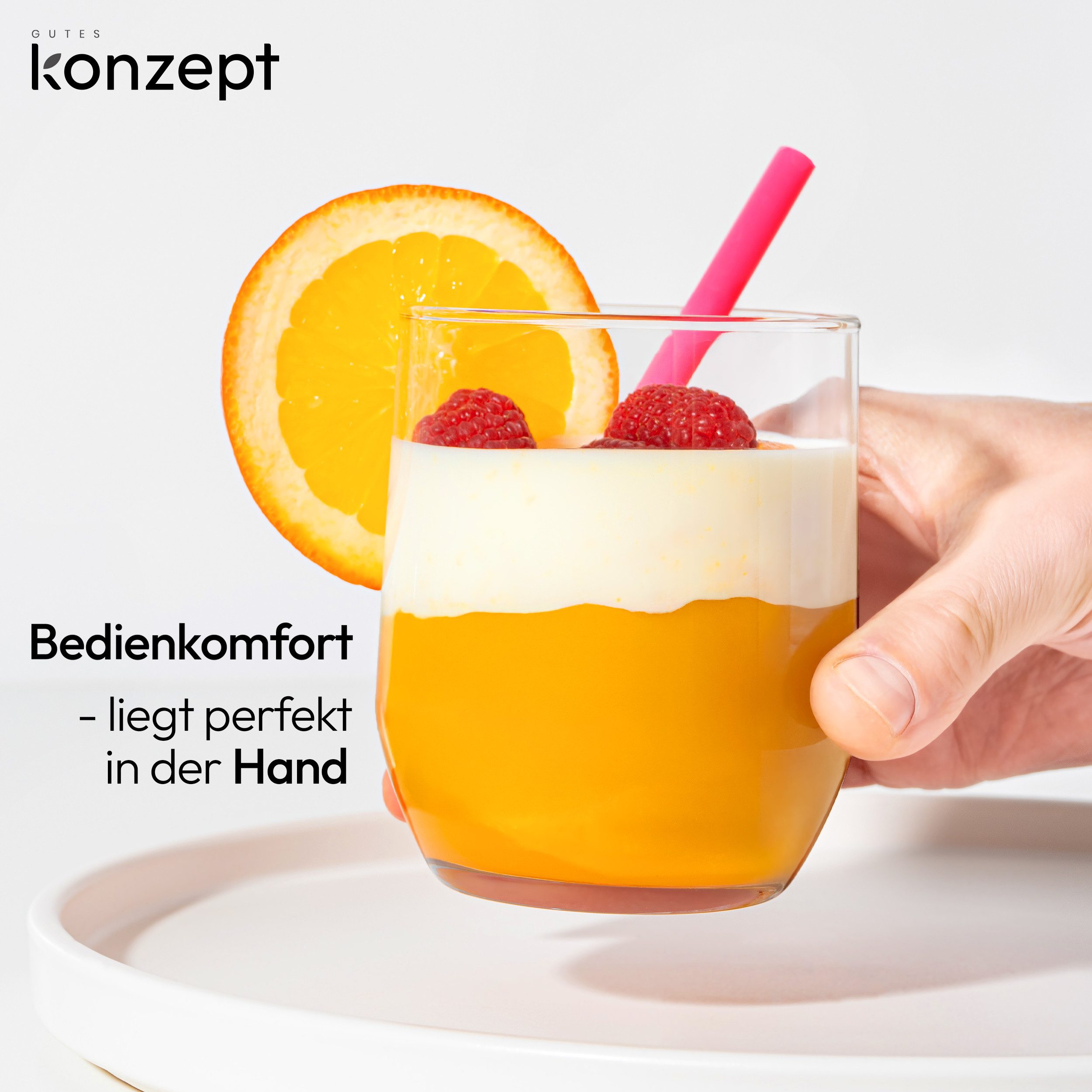 KONZEPT Gläser-Set Trinkgläser Set 6/12-teilig, Transparente 300ml, 6-tlg., Wassergläser Set, Ideal für Saft, Cocktails, Eiskaffee