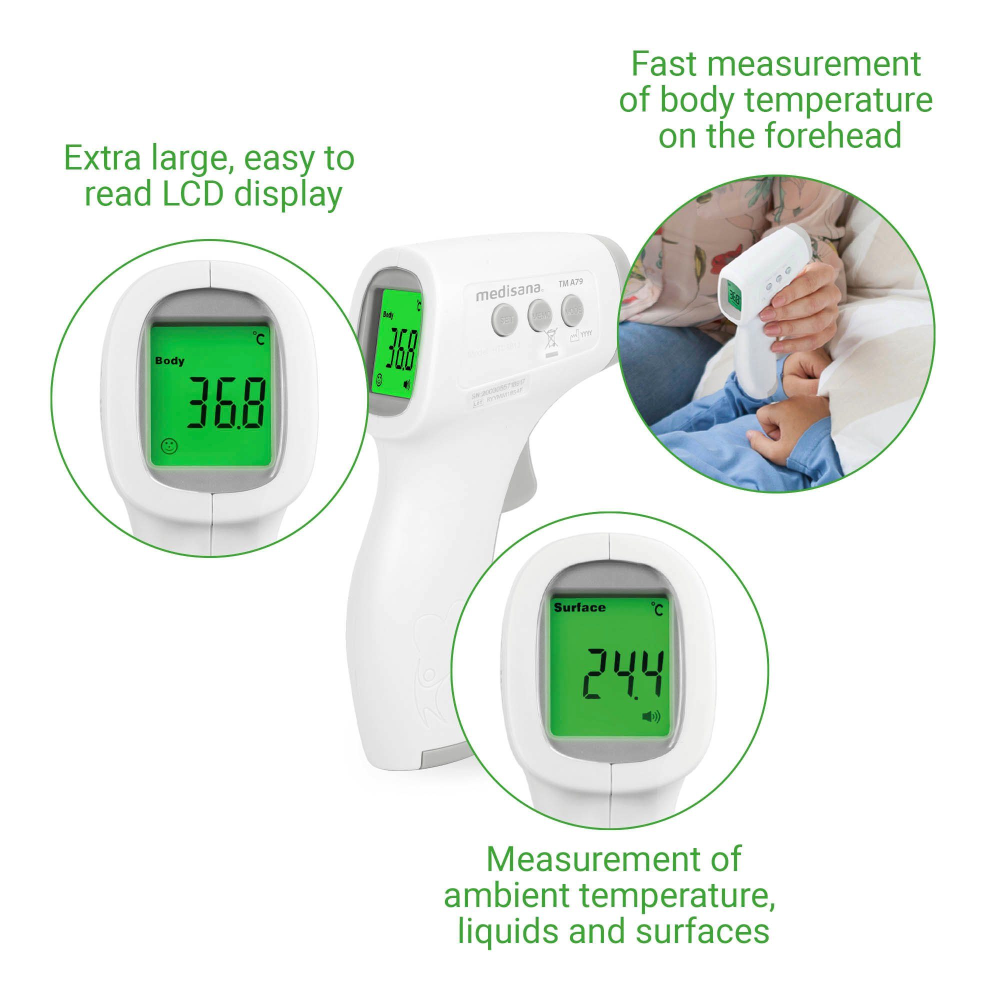 Infrarot-Fieberthermometer Medisana TMA79