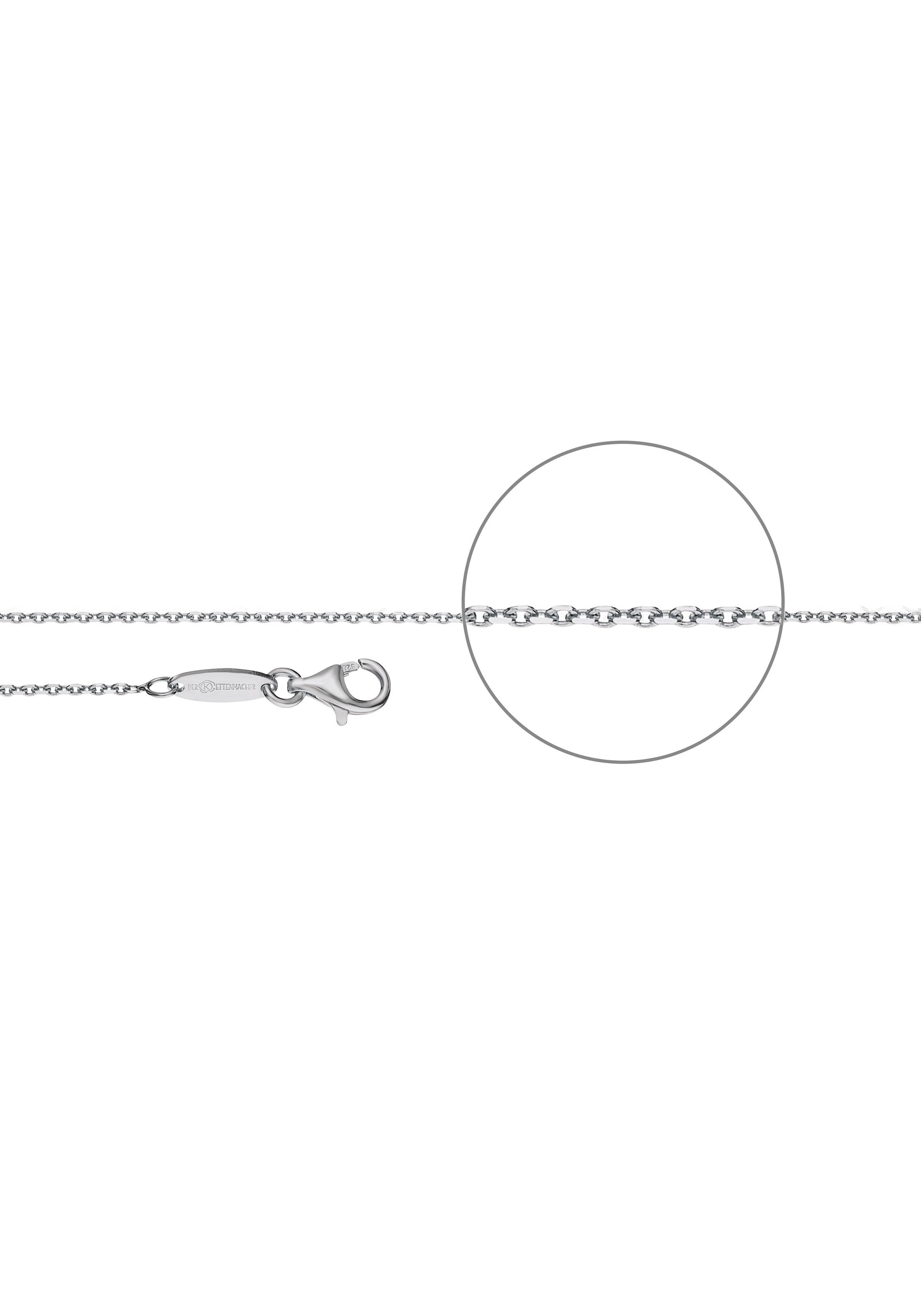 Der Kettenmacher Silberkette Ankerkette diamantiert, ca. 1,2 mm breit, A3-G, A3-S silberfarben | Silberketten