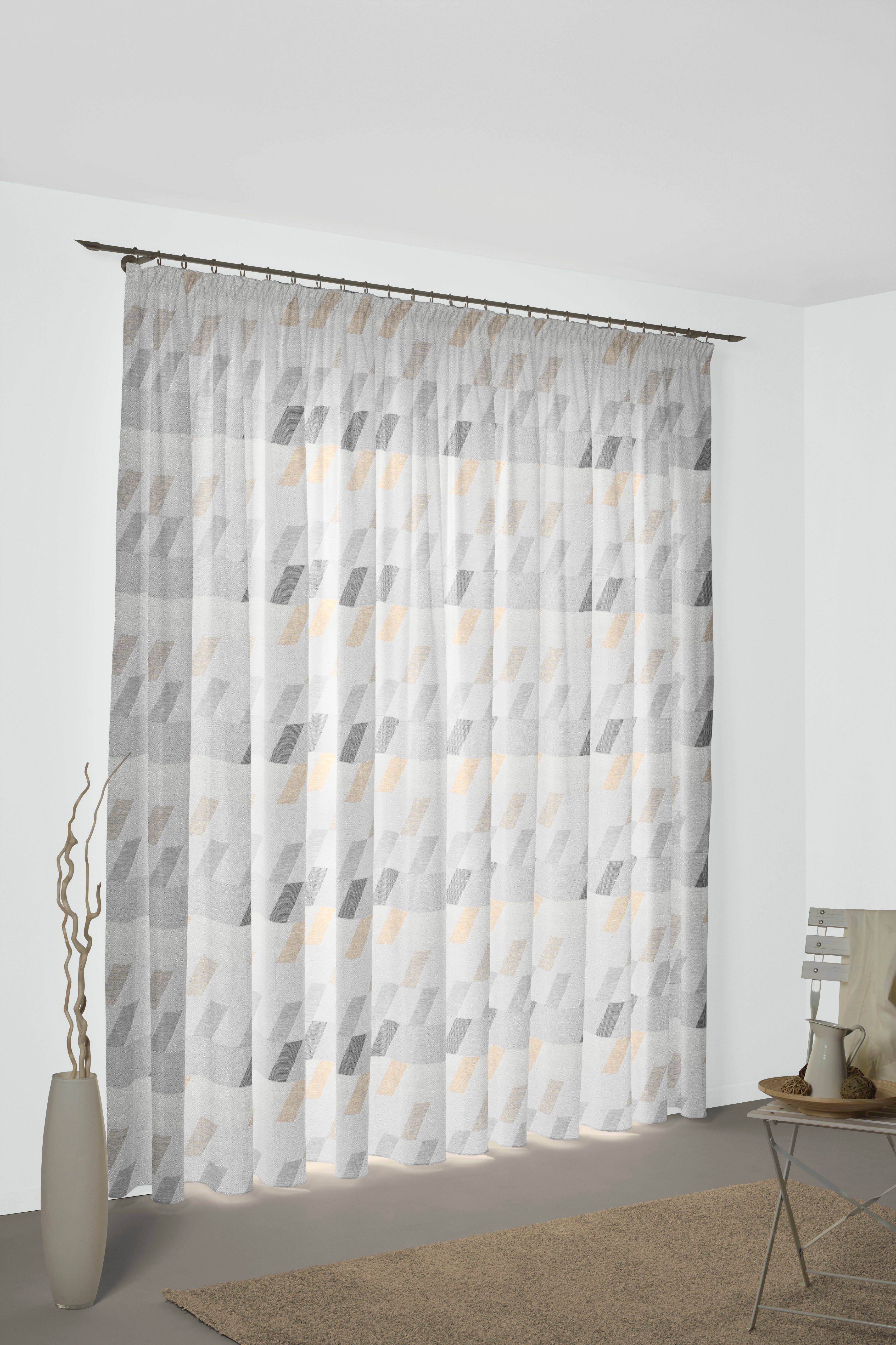 Wirth Vorhang Bray (1 St), Multifunktionsband, blickdicht, Jacquard