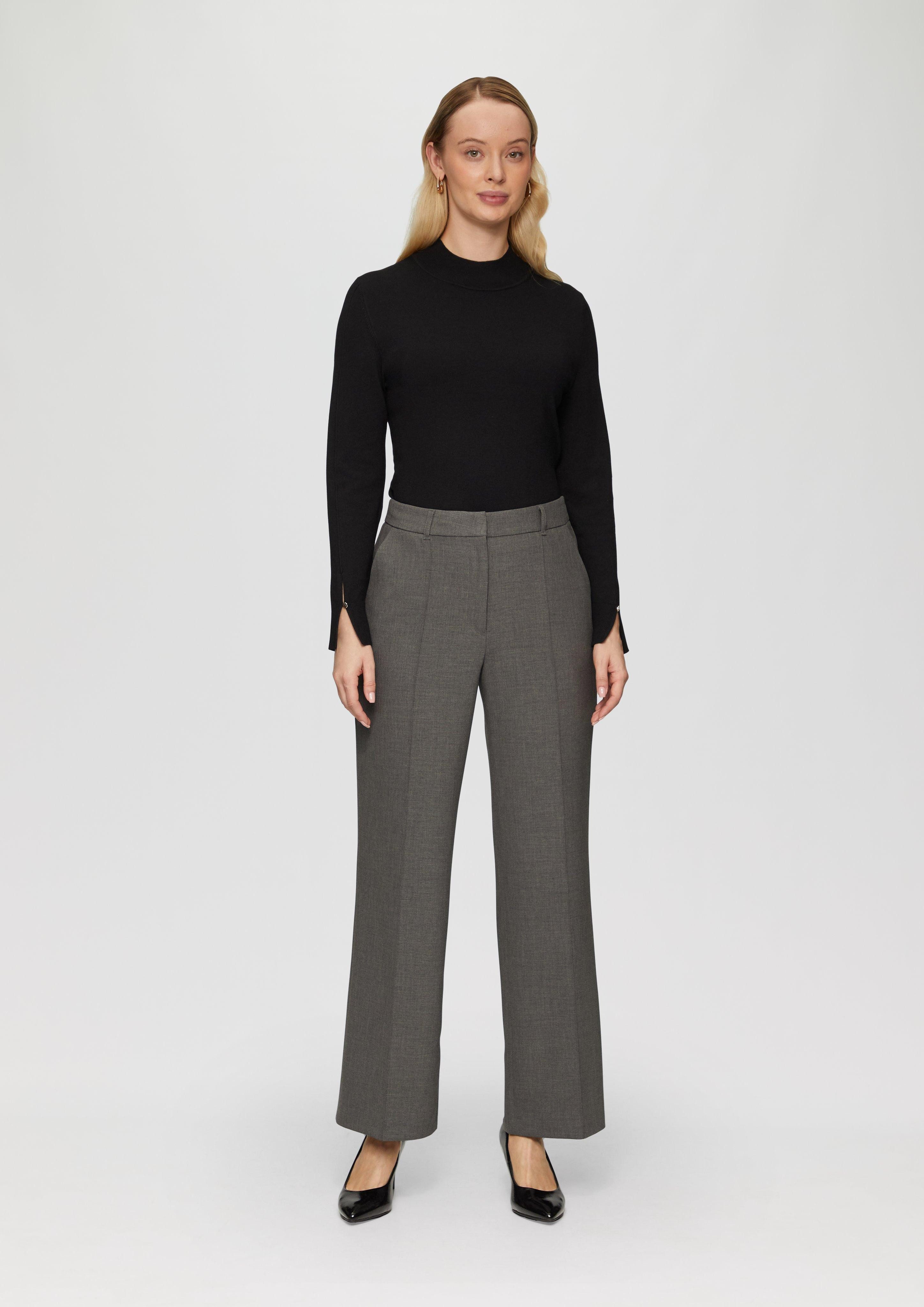 s.Oliver BLACK LABEL Stoffhose Wide-Leg-Hose aus günstig online kaufen