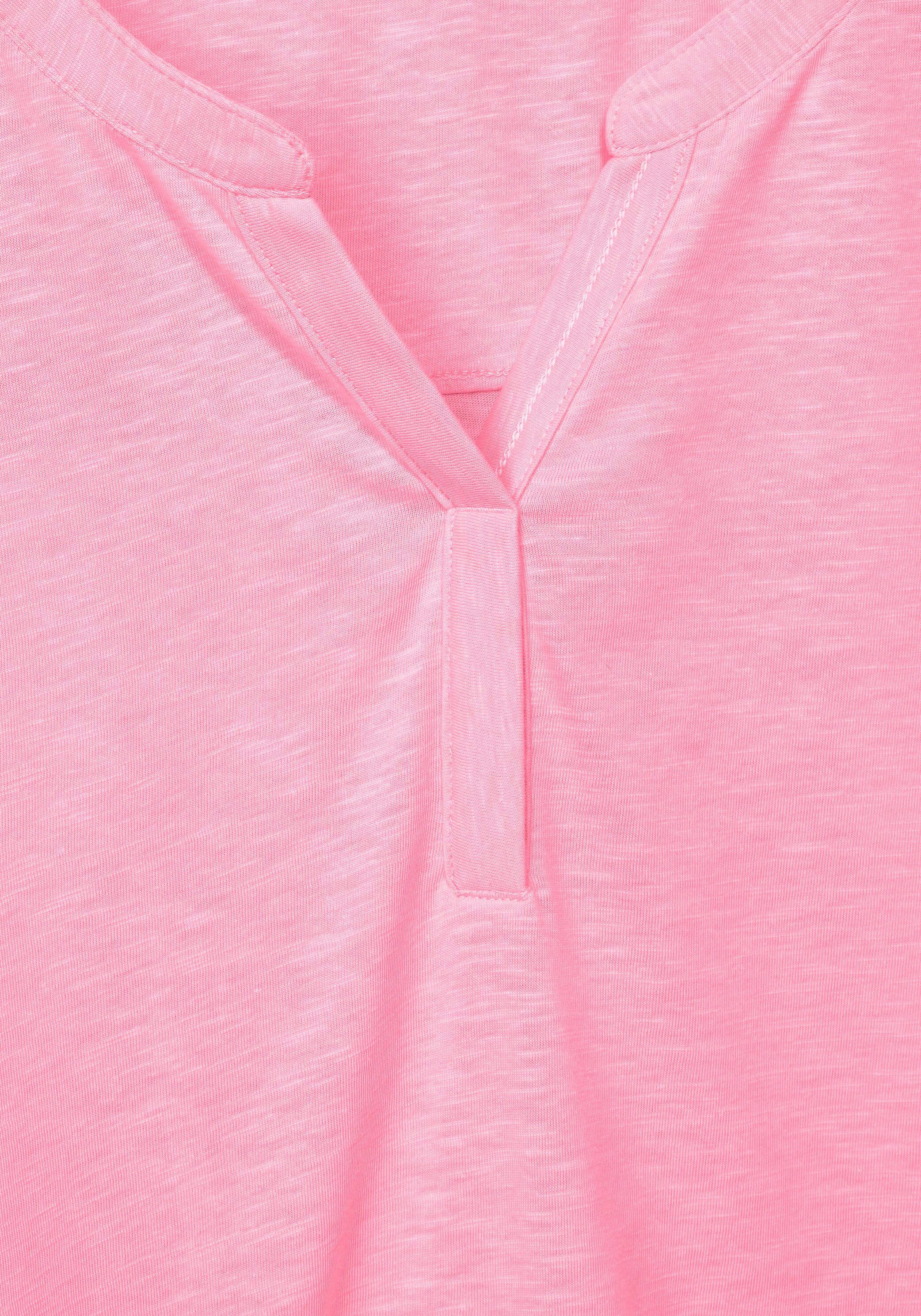 pink Cecil soft Shirttop in neon Optik Melange