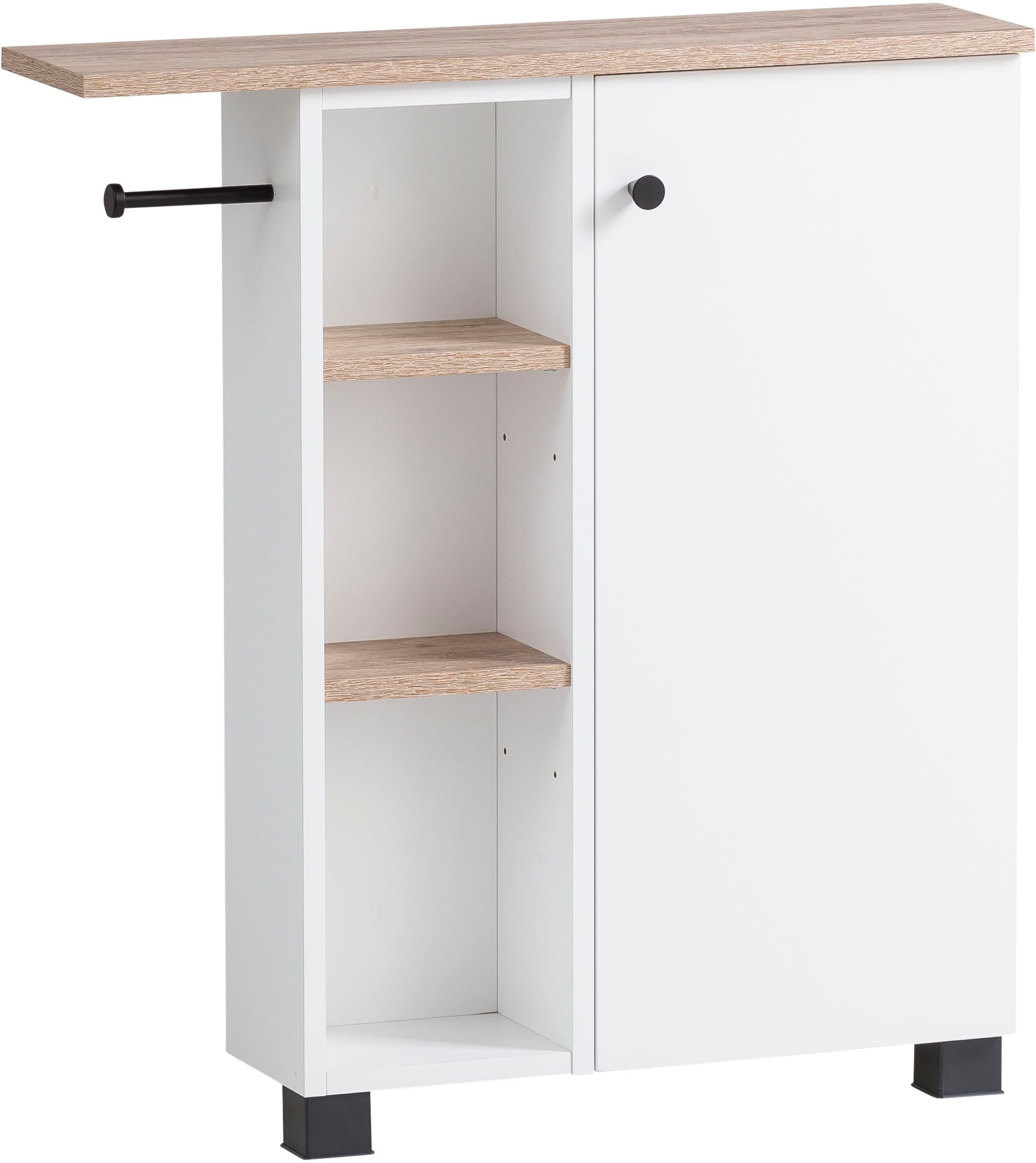 welltime Mehrzweckschrank Lugo, Mehrzweckschrank, Made in Germany, B: 70cm Solide Verarbeitung - Dieses Produkt ist in Deutschland gefertigt