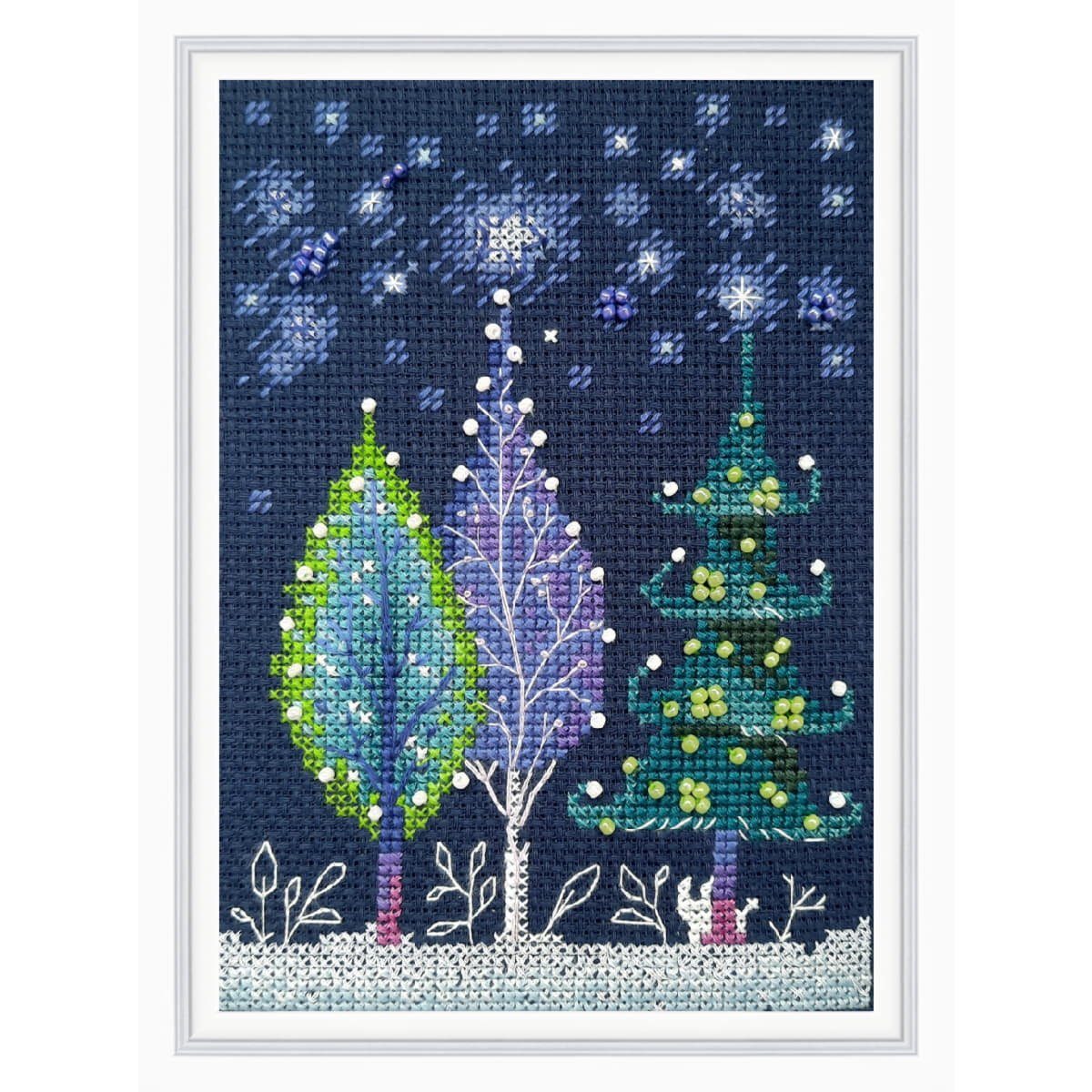 RTO Kreativset RTO Kreuzstich Stickpackung "Gekleidet", Zählmuster, 10,5x14,5cm, (embroidery kit by Marussia)