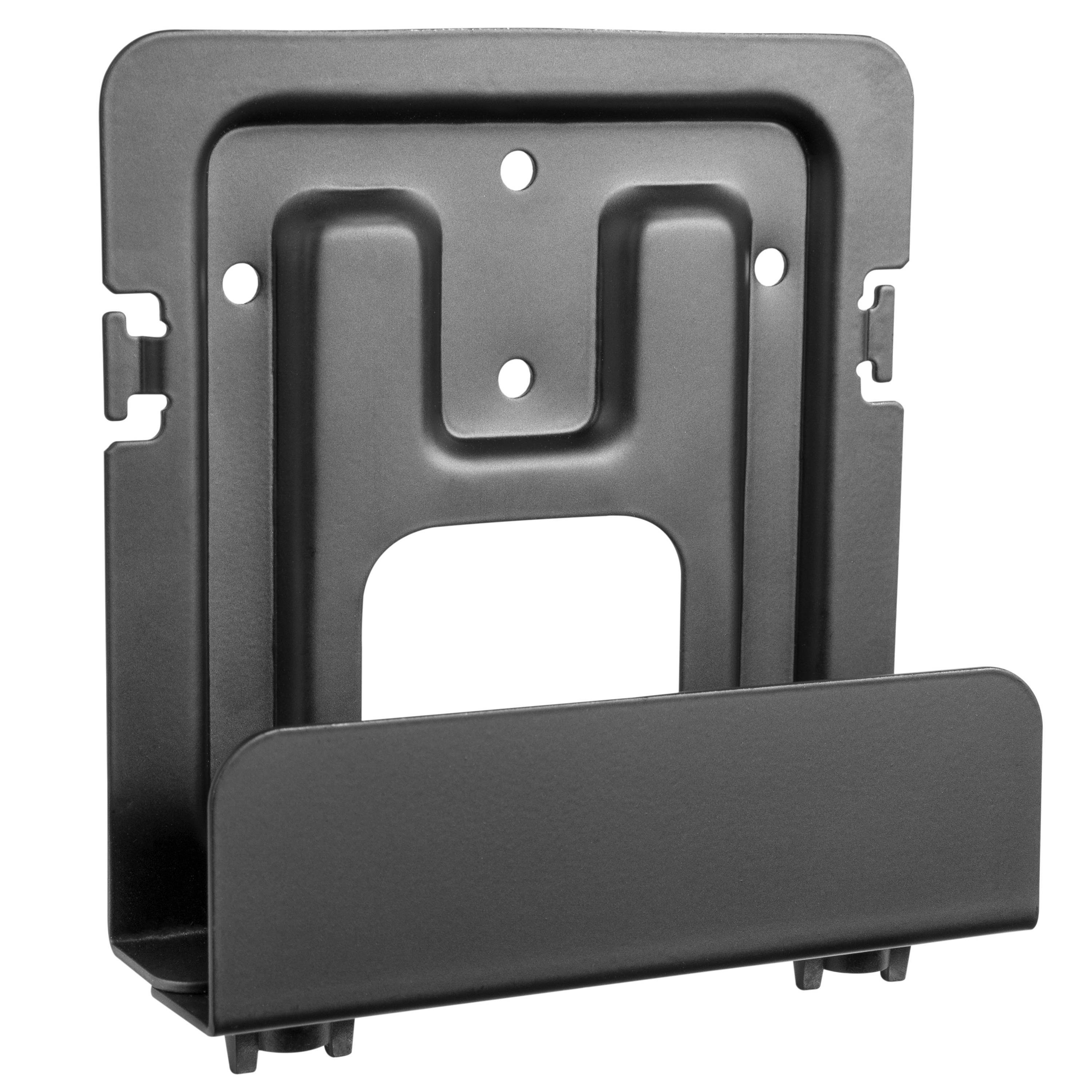 RICOO Streaming Box-Halterung IP-TV Set-Top Boxen Wand-Halterung Aufhängung Befestigung Z0602, (Universal-Halterung für Mediaplayer, 1-tlg., max. Belastbar-keit 5kg, einstellbare Breite: 40-69mm, IPTV Wandhalterung für SmartTV, Produktabmessungen: 128x140x69mm)