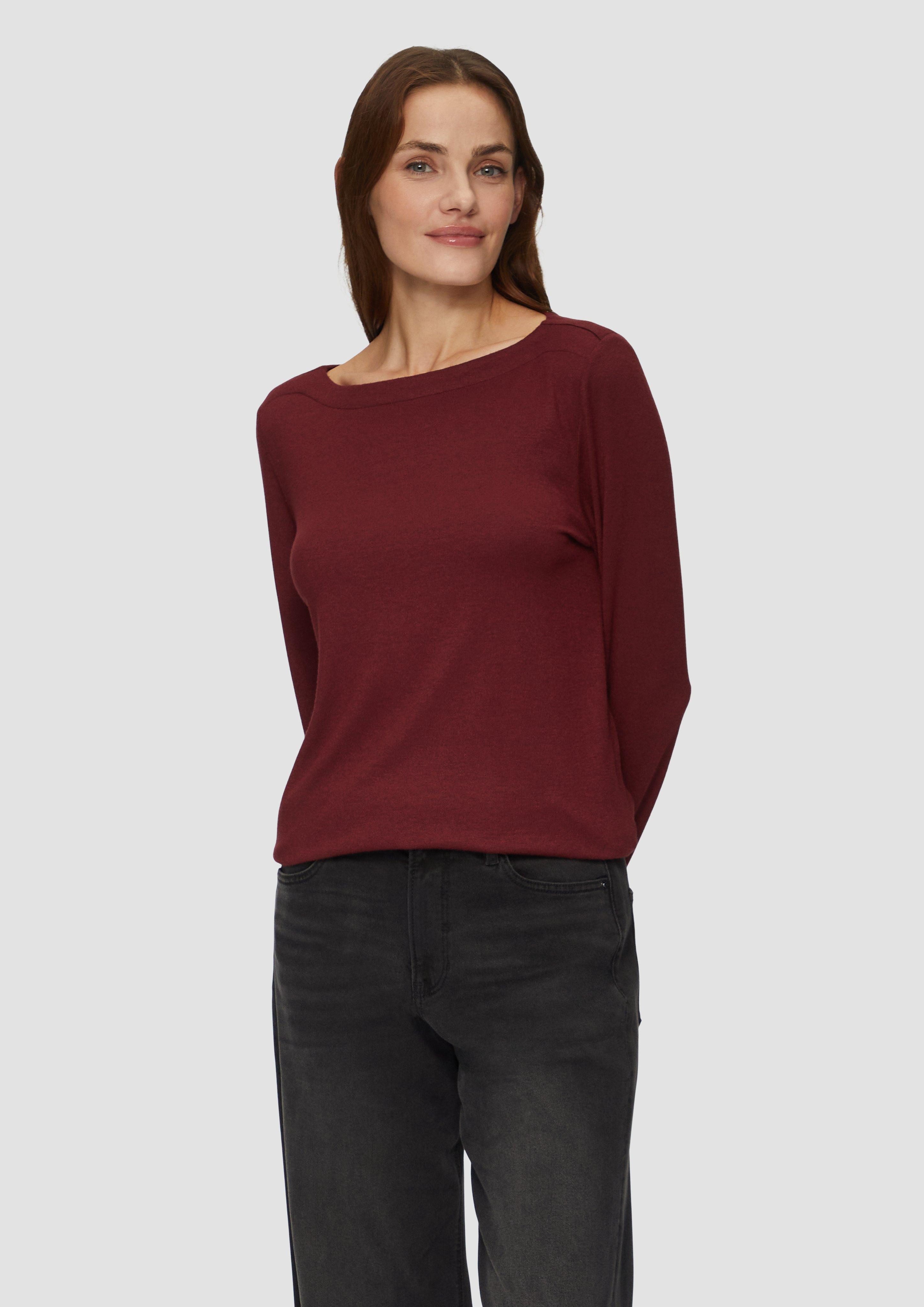 s.Oliver Langarmshirt Weiches Longsleeve aus Jerseystrick günstig online kaufen