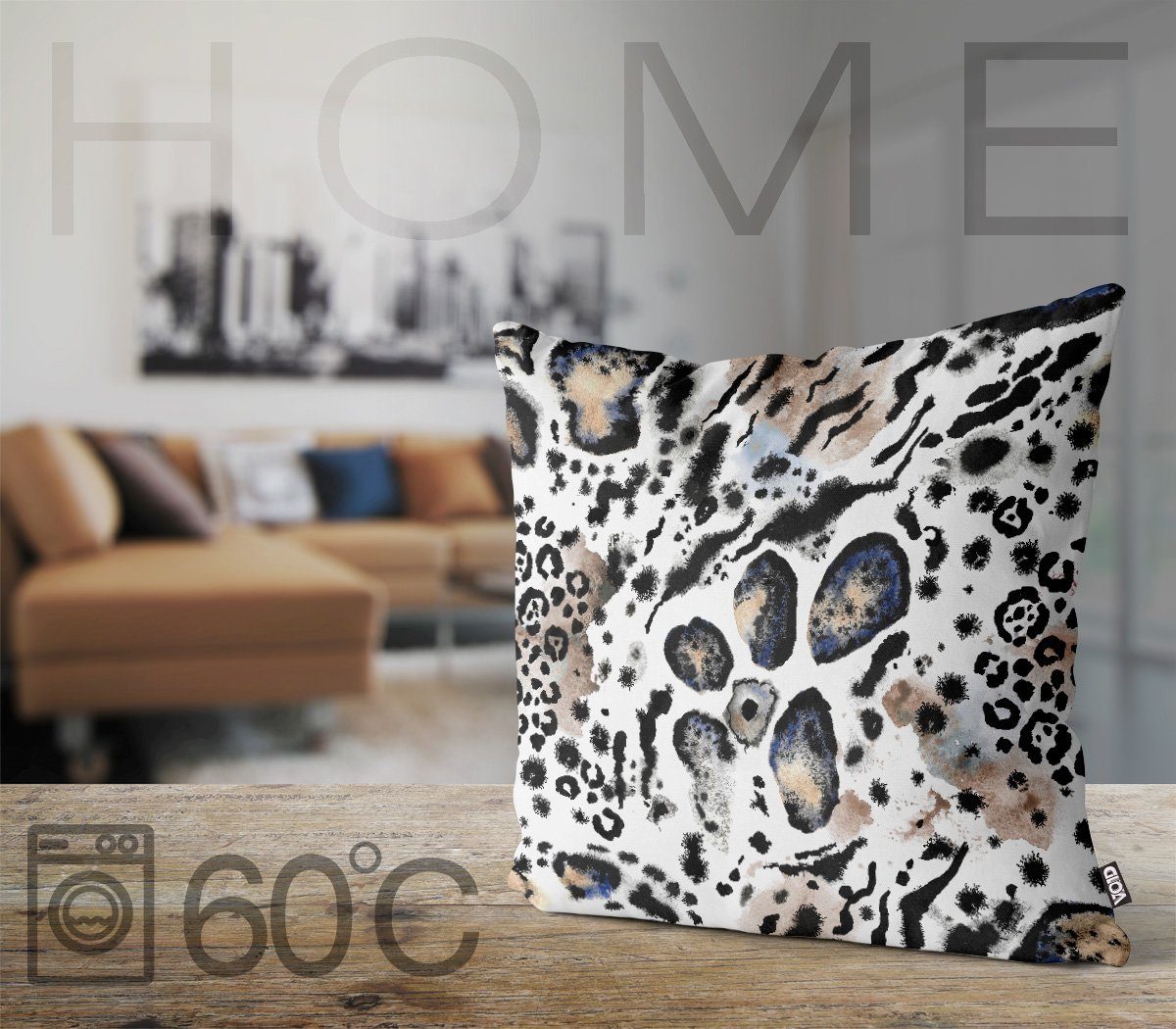 VOID Kissenbezug, (1 Stück), Leopard Raubkatze Katze Wildkatze Afrika Safari Dschungel gepunktet L