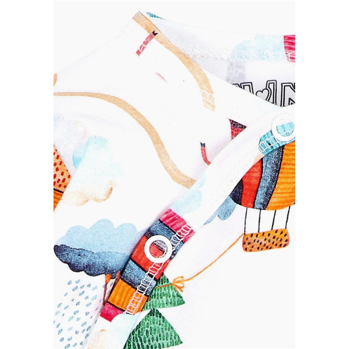 NINI Langarmwickelbody Wald Unisex Kinder (1-tlg) Langarm Einteiler, Body, Longsleeve-Body, Bodysuit, Stretchbody