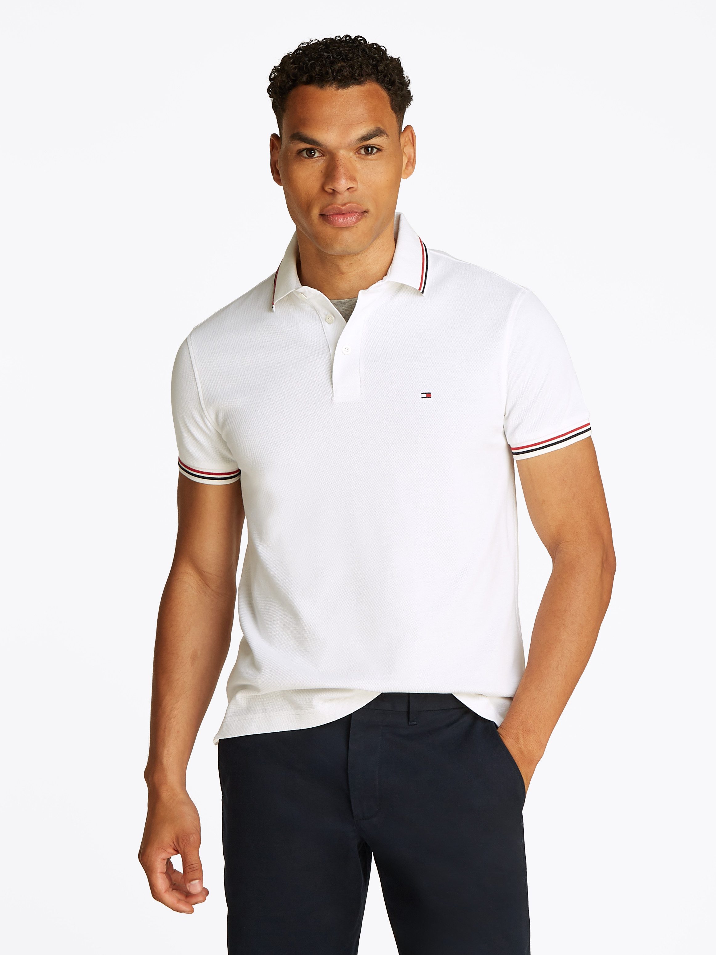 Tommy Hilfiger Poloshirt TIPPED SLIM FIT günstig online kaufen