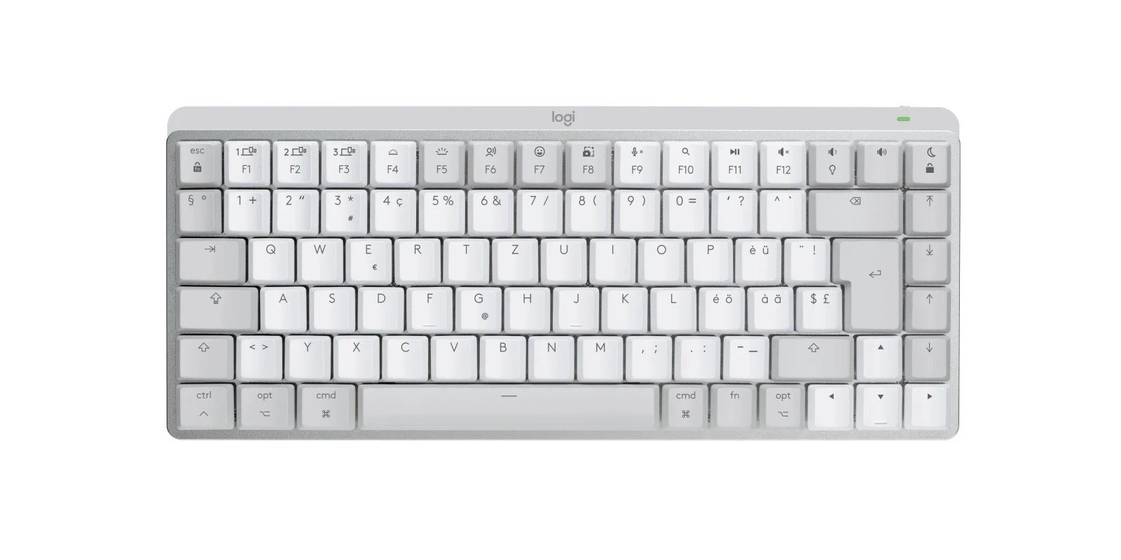 Logitech MX Mechanical Mini for Mac, Bluetooth Tastatur for Mac & PC CH Layout Wireless-Tastatur (Schweizer Layout)