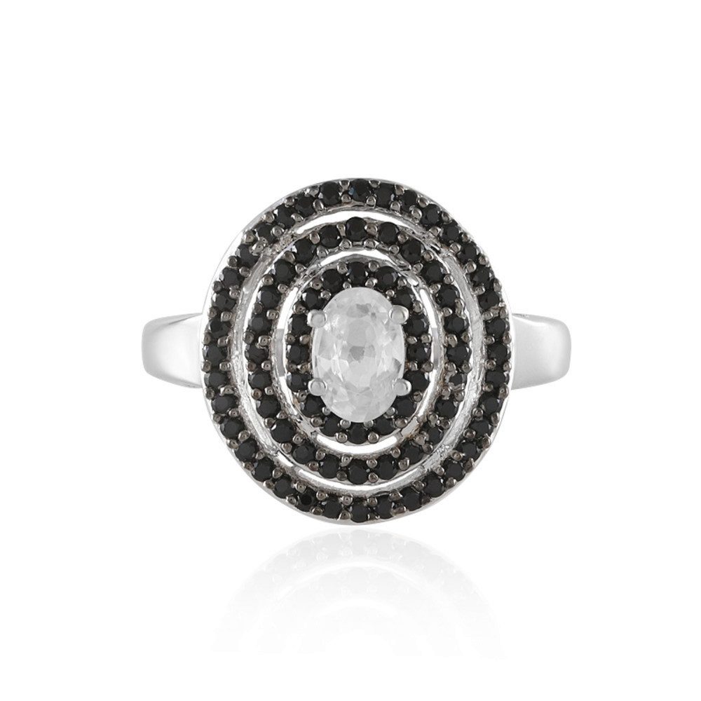 Cavill Silberring Cavill Ring aus 925 Sterling Silber, 1,15 ct Zirkon & Spinell, Damen (1-tlg)