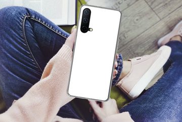 MuchoWow Handyhülle Weiß - Farben - Neutral, Phone Case, Handyhülle OnePlus Nord CE 5G, Silikon, Schutzhülle