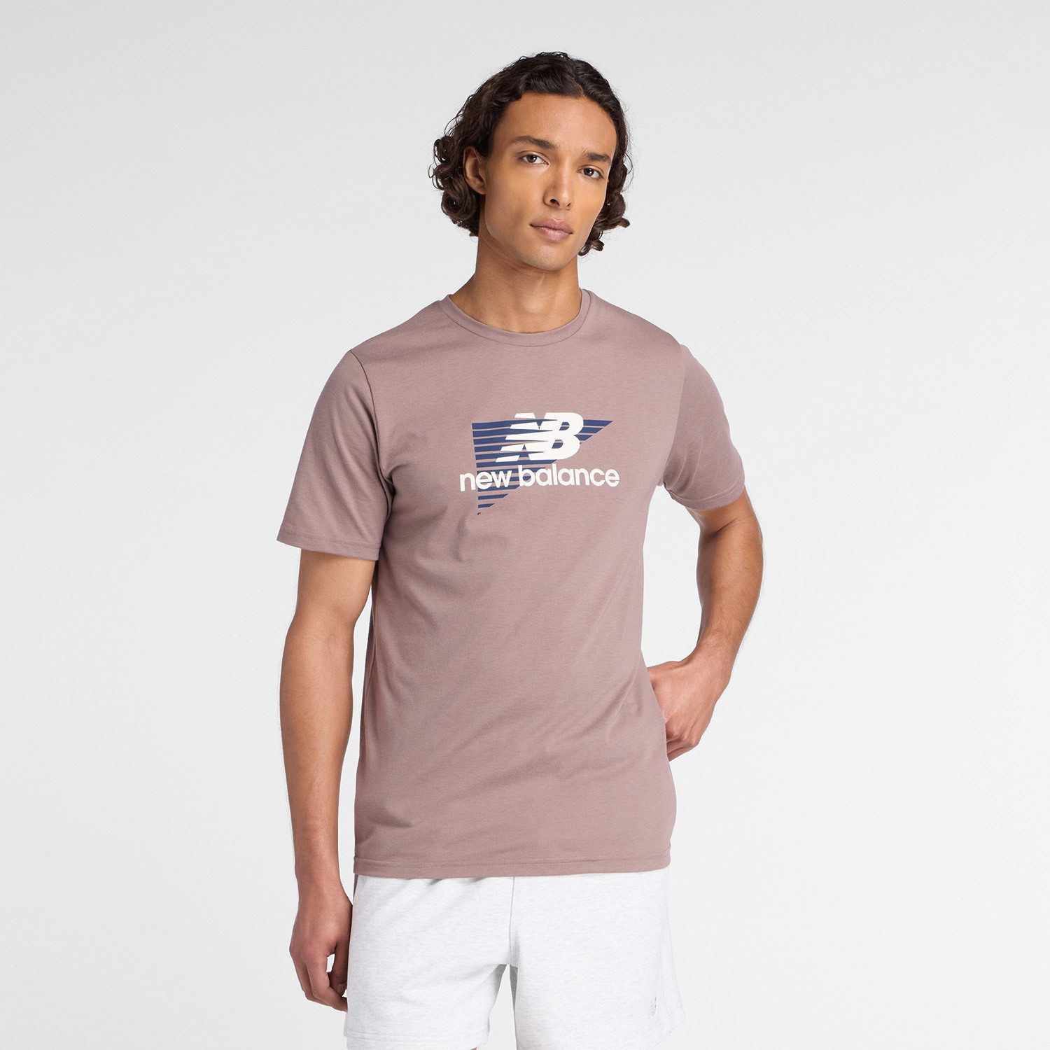 New Balance Trainingsshirt Heathertech Graphic T-Shirt 1 EARTHHADOW günstig online kaufen