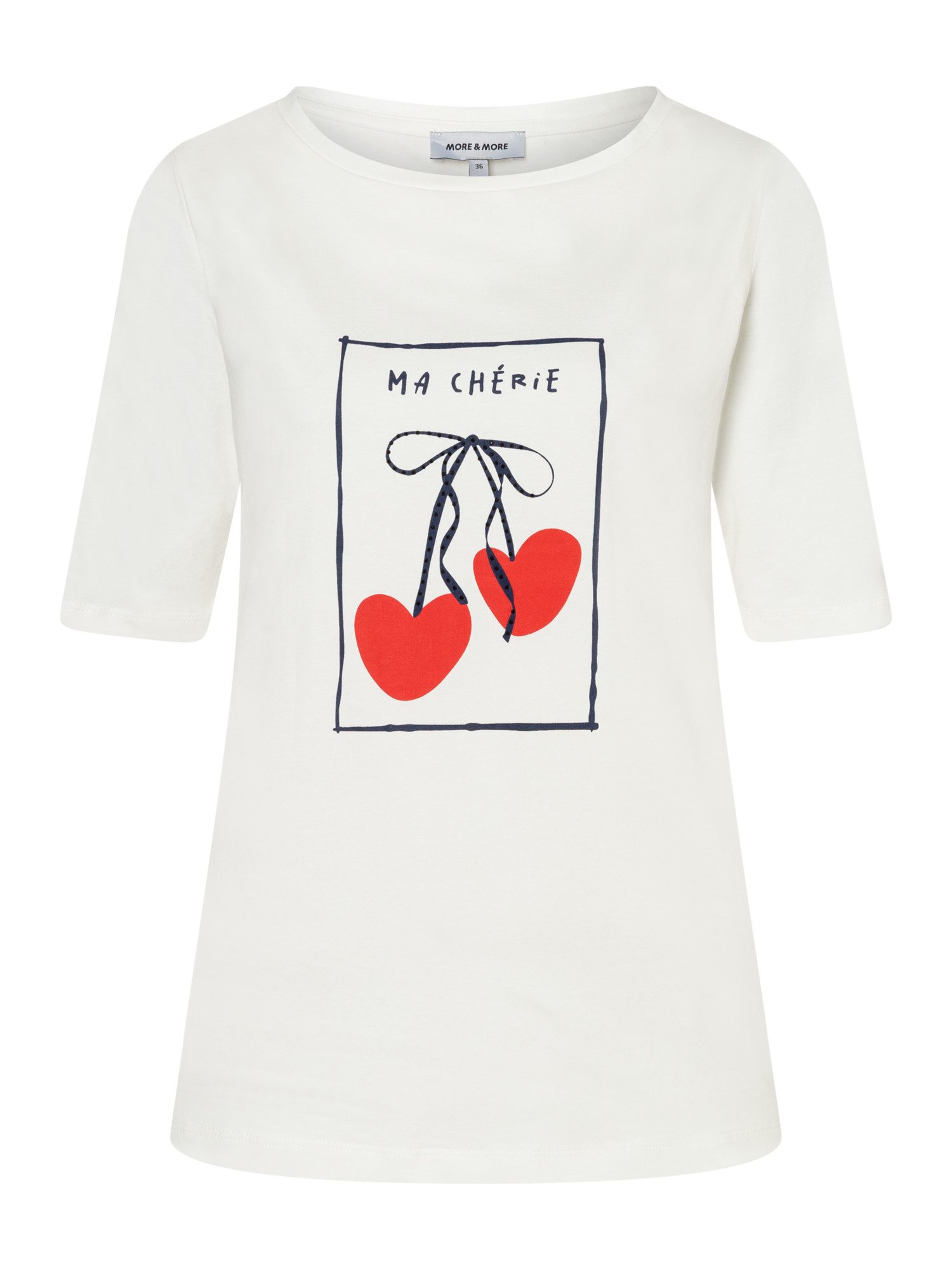 MORE&MORE Kurzarmshirt süßes Kurzarmshirt, Frontprint