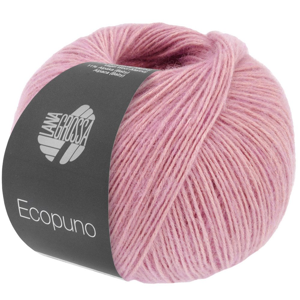 LANA GROSSA ECOPUNO Superweiches Netzgarn aus Baumwolle Häkelwolle, 215 m (72 % Baumwolle kombiniert mit Merino und feinem Alpaka, Superweiches Netzgarn aus Baumwolle, Merino & Alpaka), 50 g
