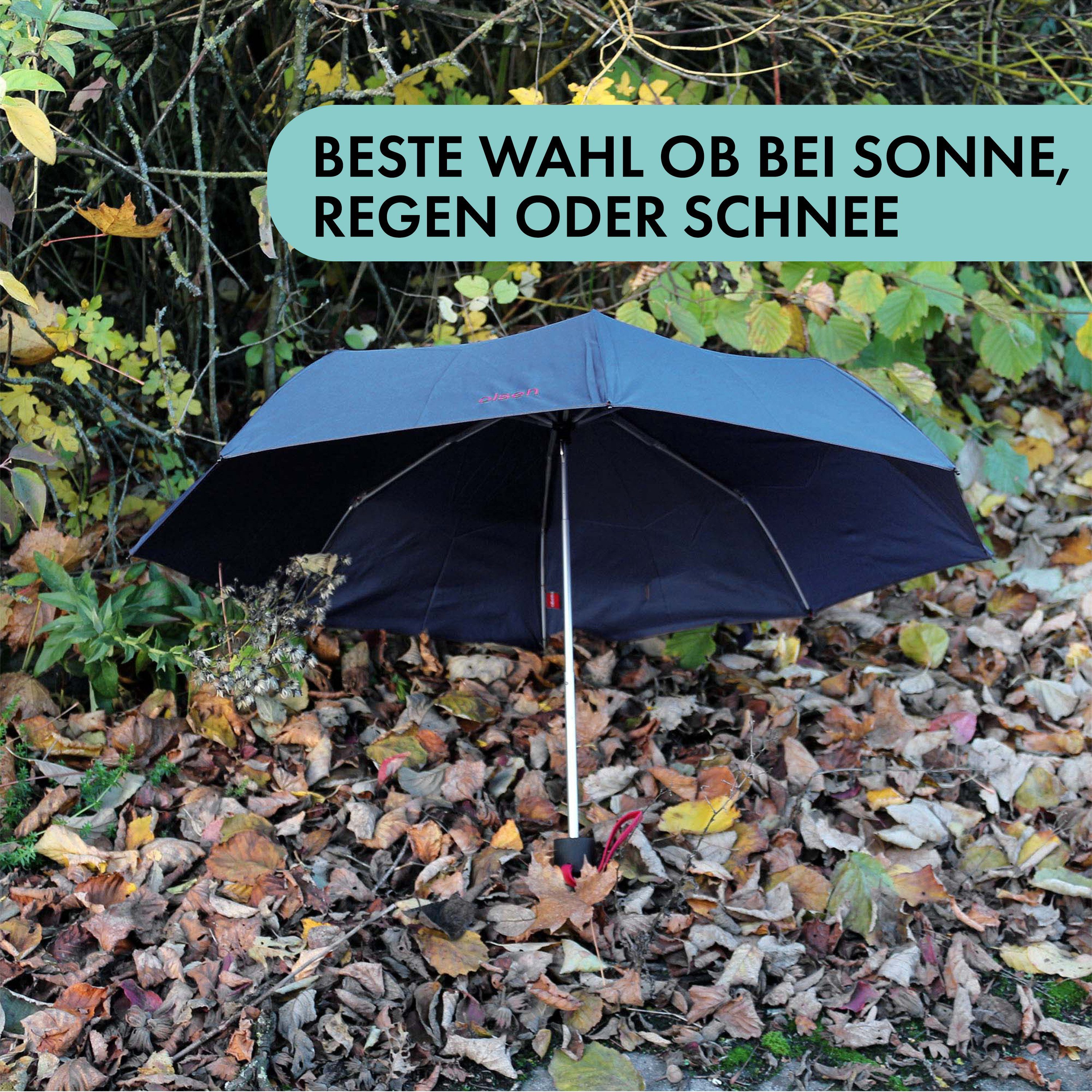 Olsen Taschenregenschirm Handtasche, Navy die fröhlichen für Regenschirm in Kleiner Farben