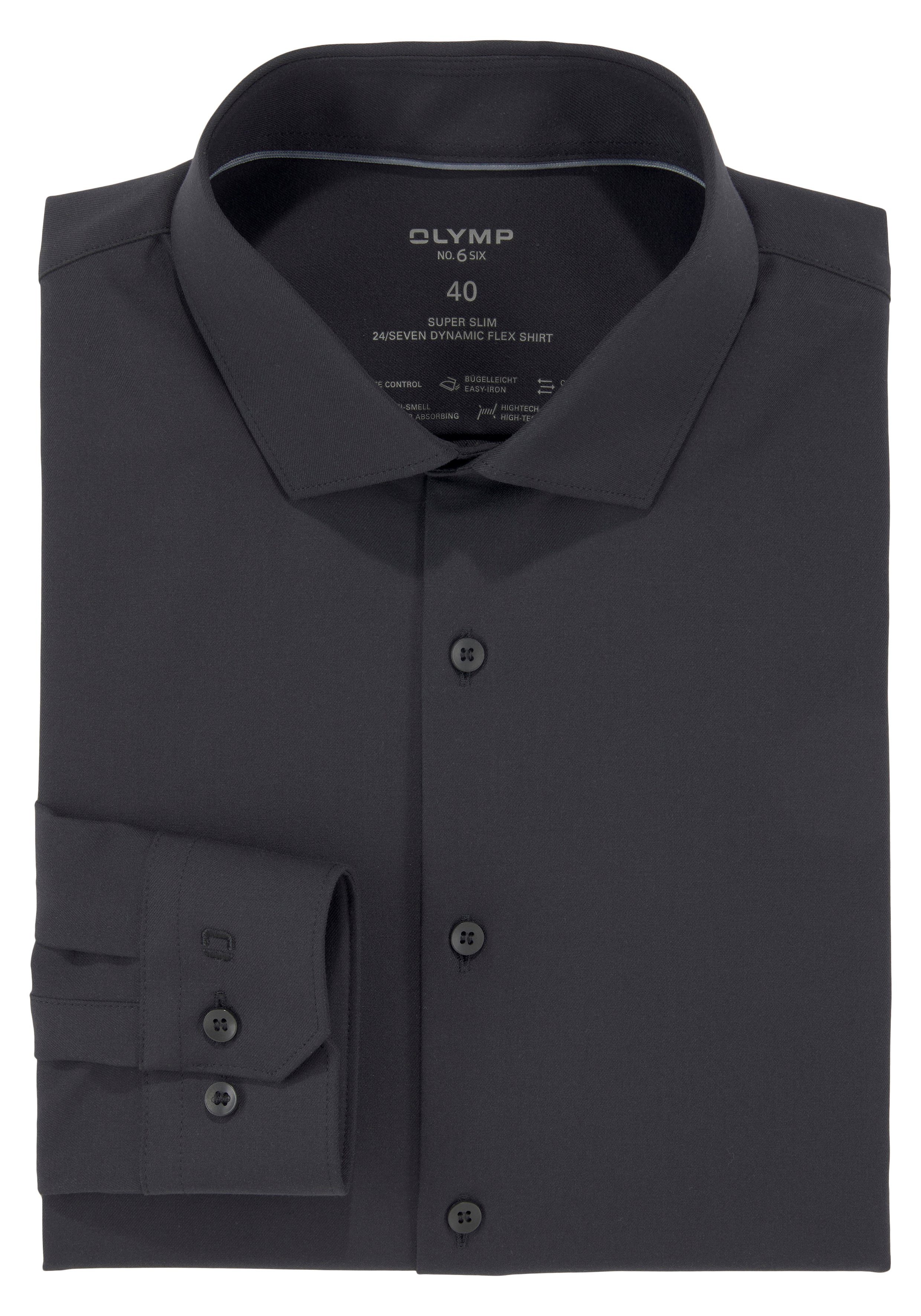 OLYMP Businesshemd No. Six super slim Jersey-Hemd