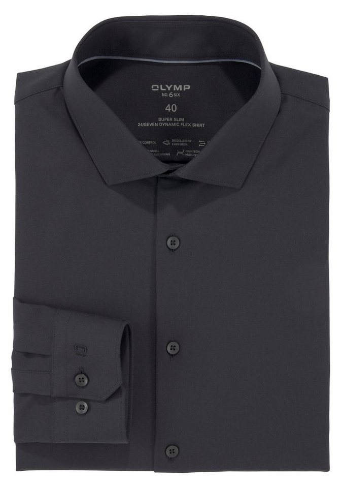 OLYMP Businesshemd No. Six super slim Jersey-Hemd, Skinny-fit/ sehr schmale  Form