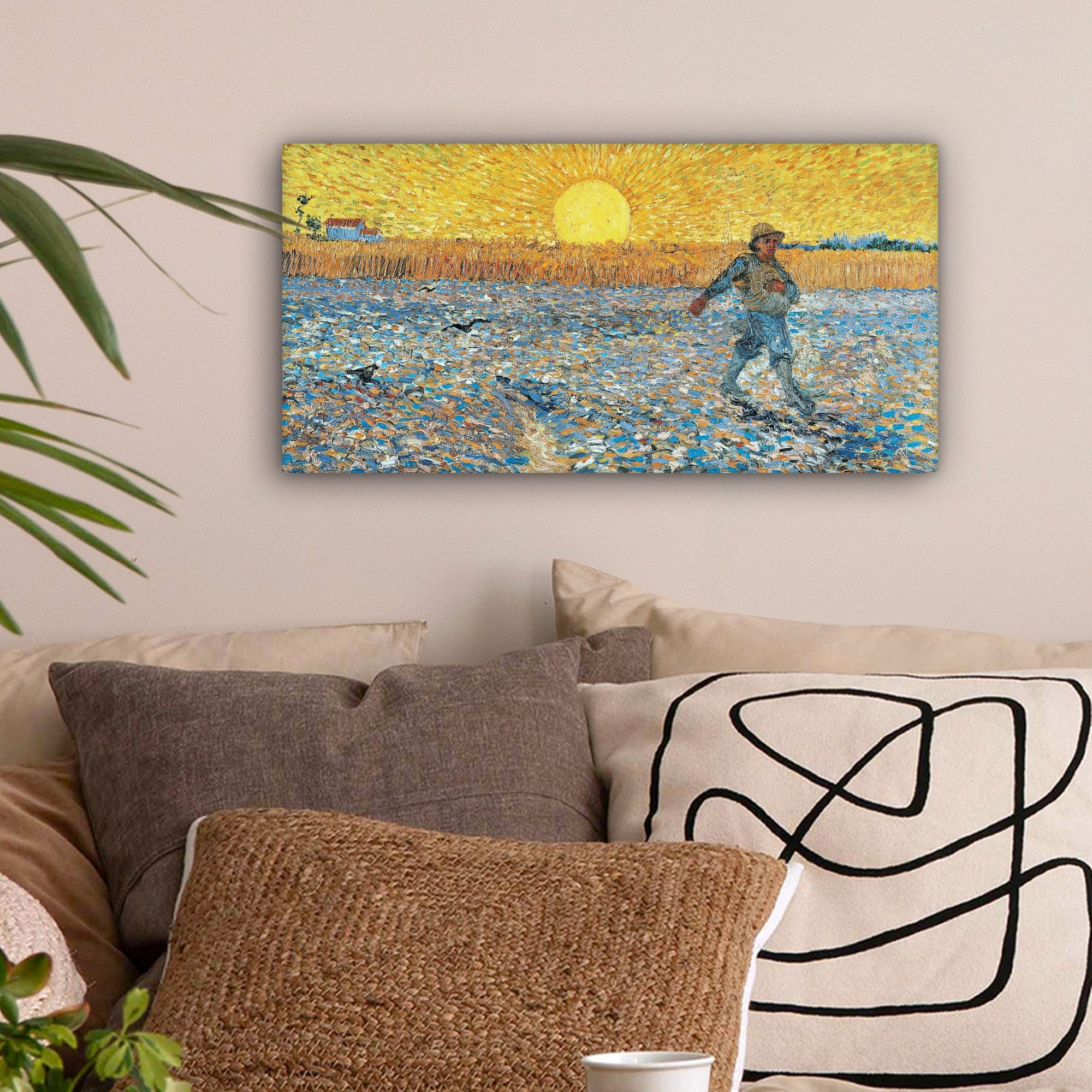 OneMillionCanvasses® Leinwandbild Panorama Der Sämann - Vincent van Gogh, F günstig online kaufen