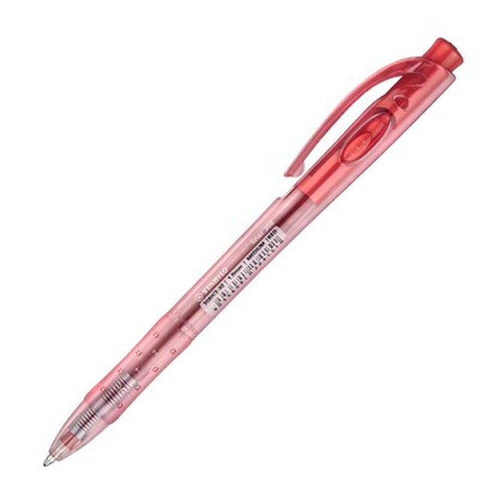 STABILO Kugelschreiber Kugelschreiber Liner 308 rot/transparent
