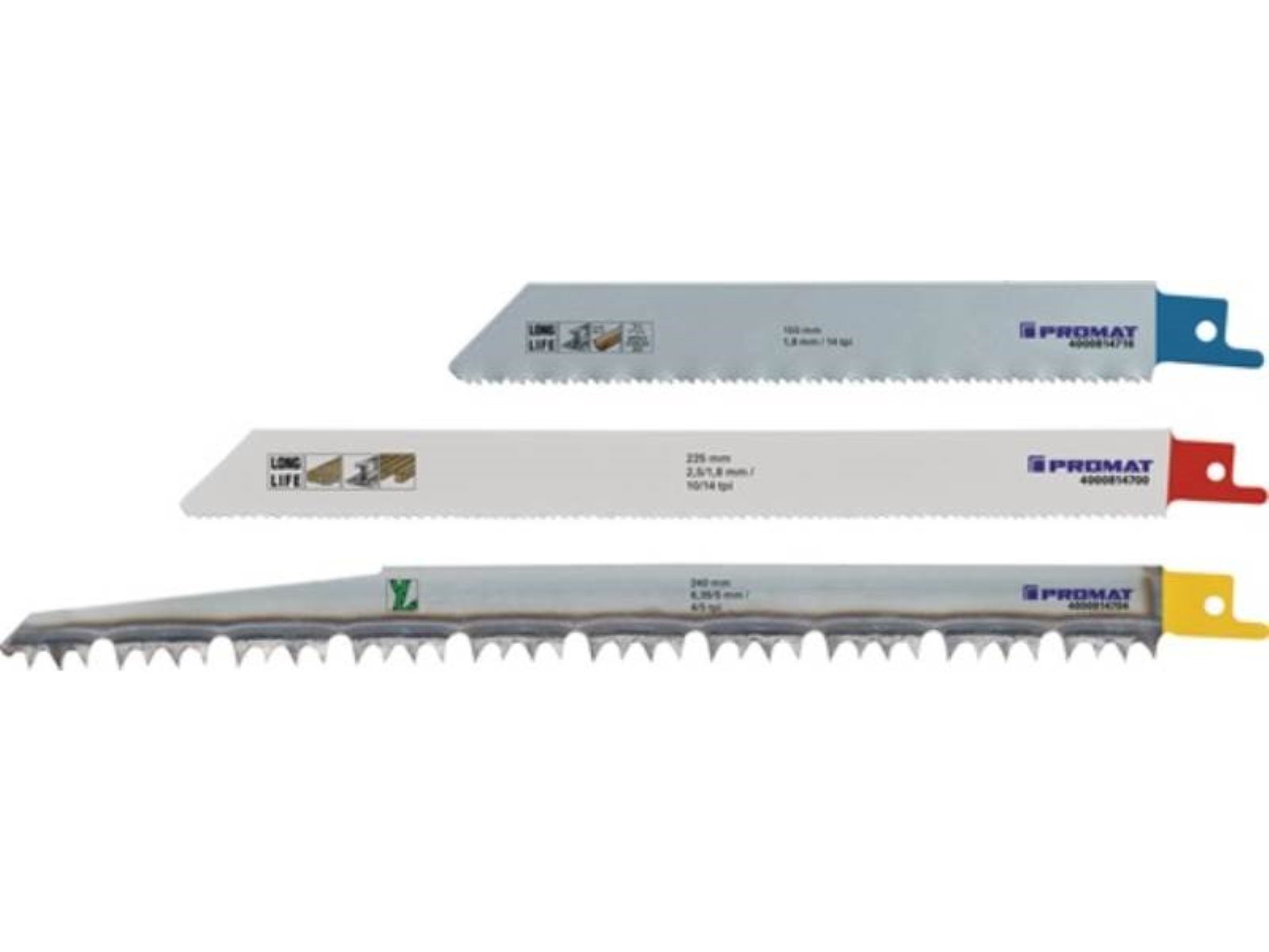 PROMAT Säbelsägeblatt PROMAT Säbelsägeblattset Universal 3-teilig