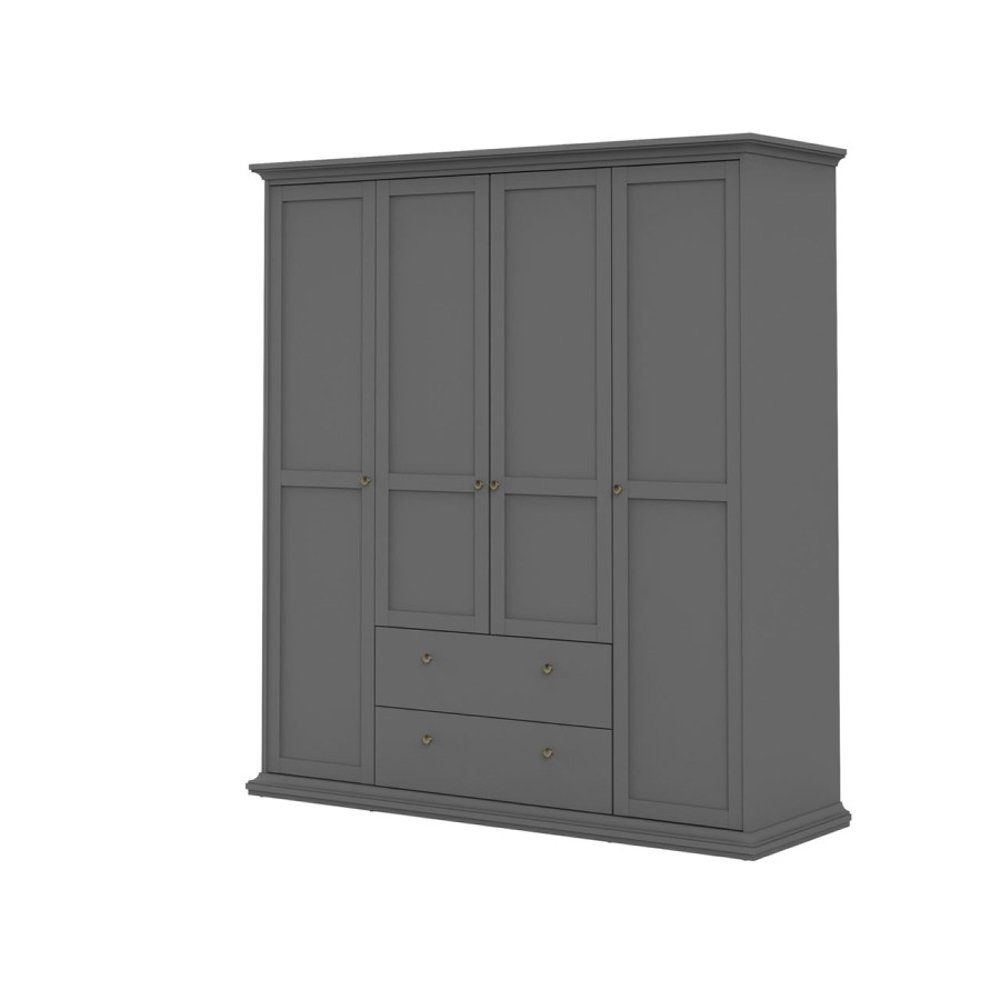 ebuy24 Kleiderschrank Venedig ma Kleiderschrank 2 Türen Schubladen und 4