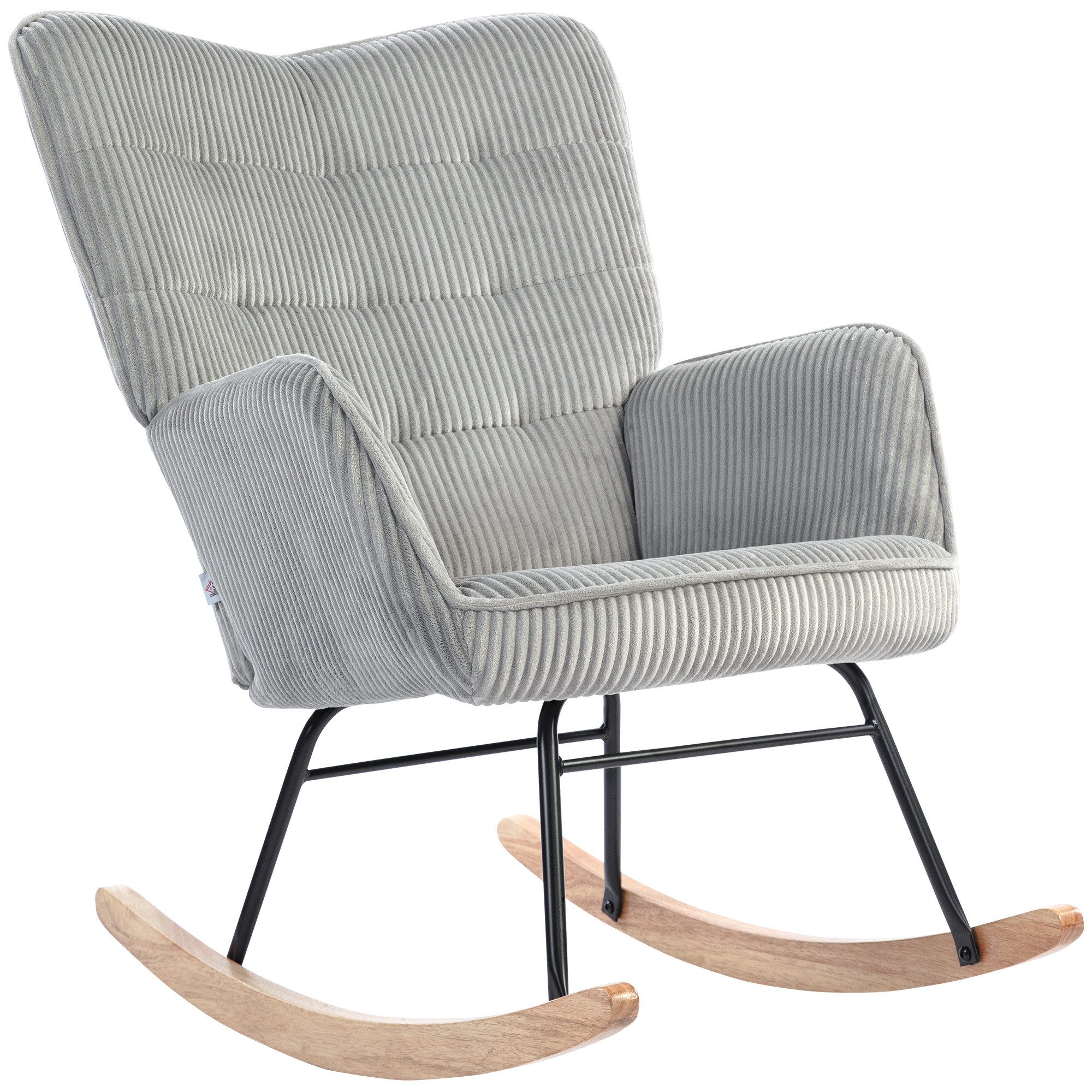 HOMCOM Schaukelstuhl Sessel Relaxsessel Wohnzimmersessel Akzentstuhl günstig online kaufen