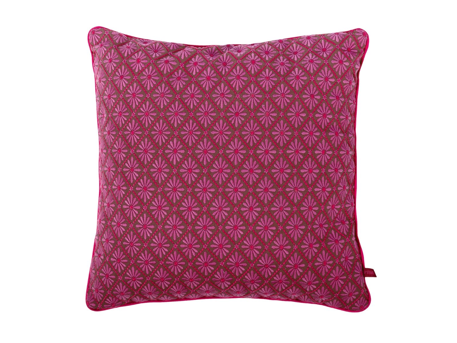 PiP Studio Dekokissen Giyani Embroidery Kissen pink 50x50cm