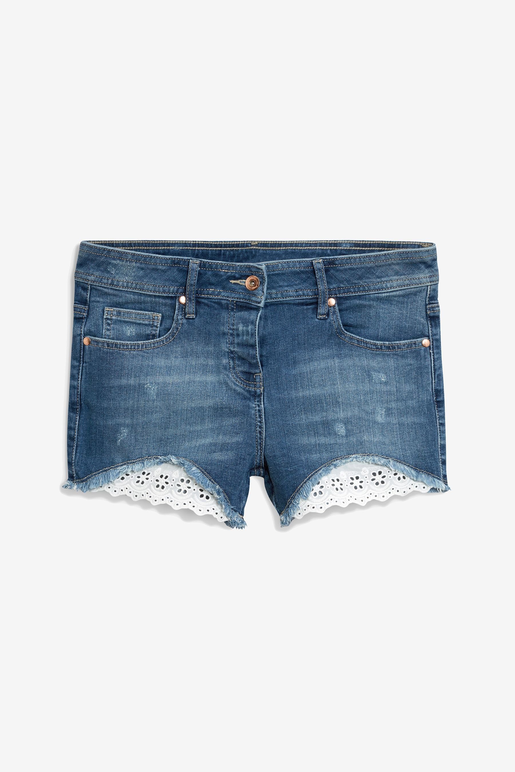 Next Blue (1-tlg) Denim-Shorts Jeansshorts
