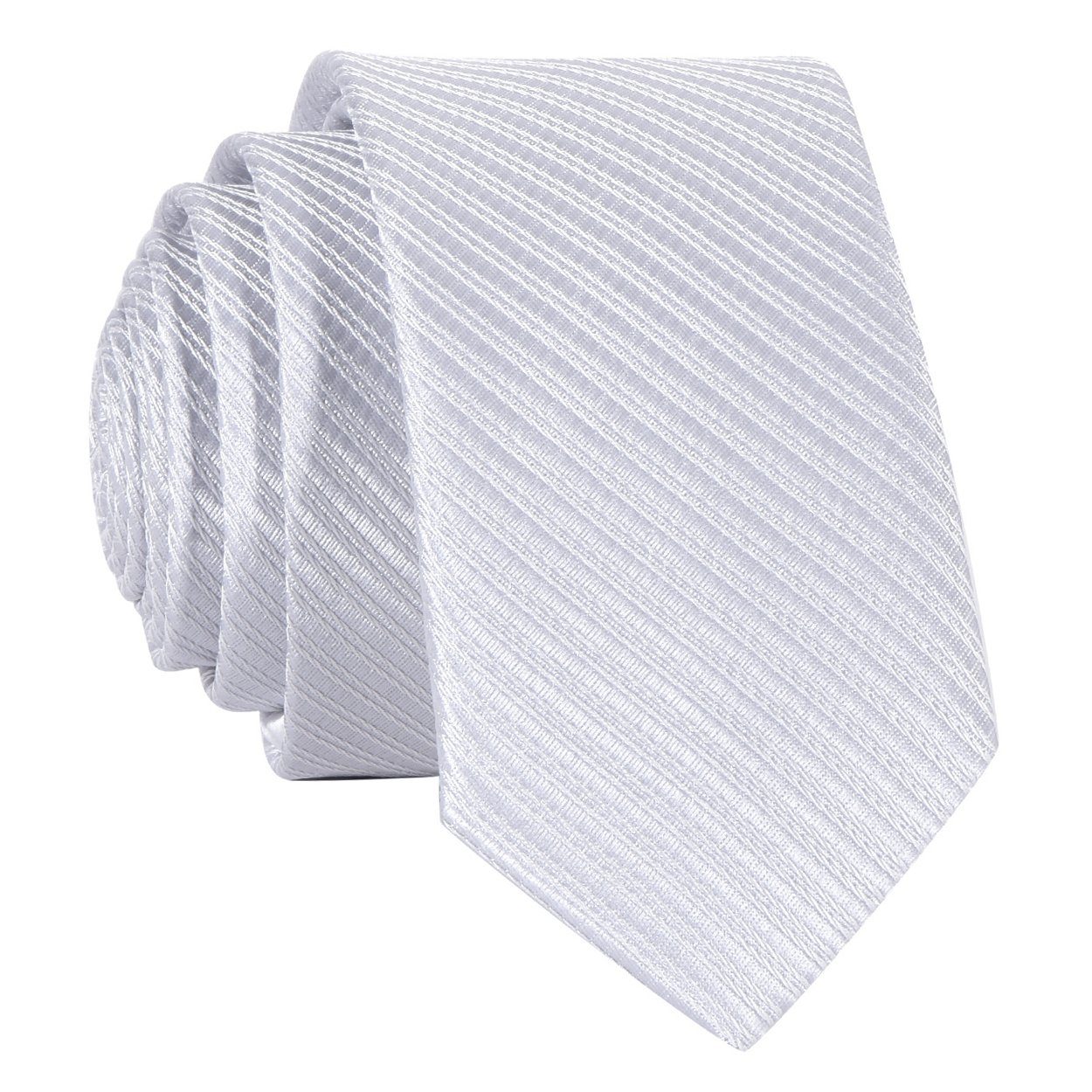 DonDon Krawatte schmale Krawatte 5 cm unifarben (Packung, 1-St., 1x Krawatte) matt, glänzend, gestreift, Seidenlook