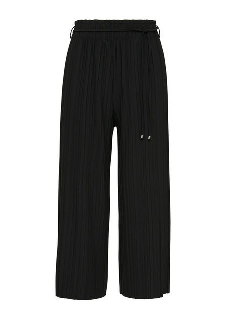 s.Oliver BLACK LABEL Stoffhose – Damen Schlupfhose mit Elastikbund und Bind günstig online kaufen