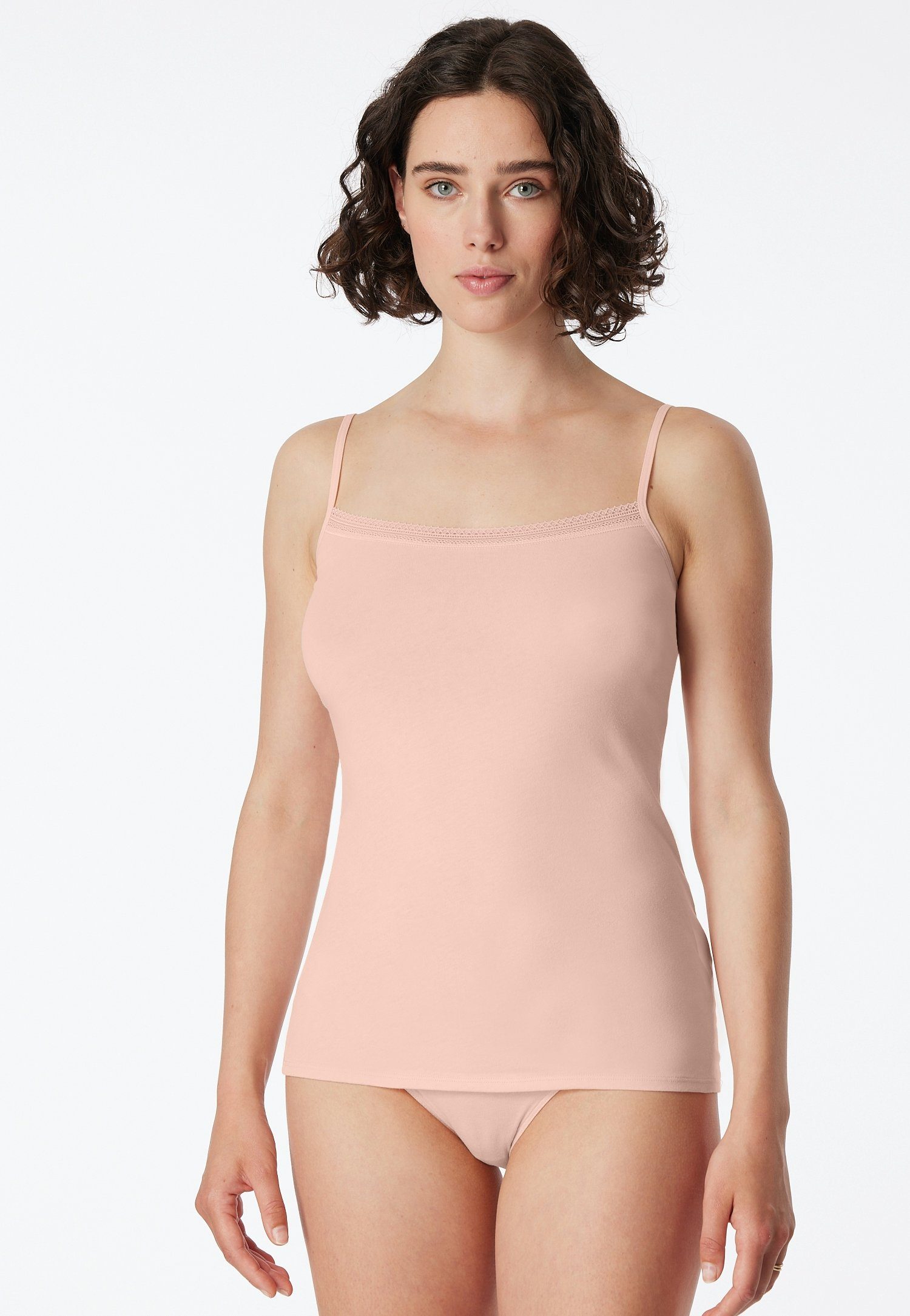 Schiesser Spaghettitop "Cotton Lace" (2er-Pack) mit günstig online kaufen