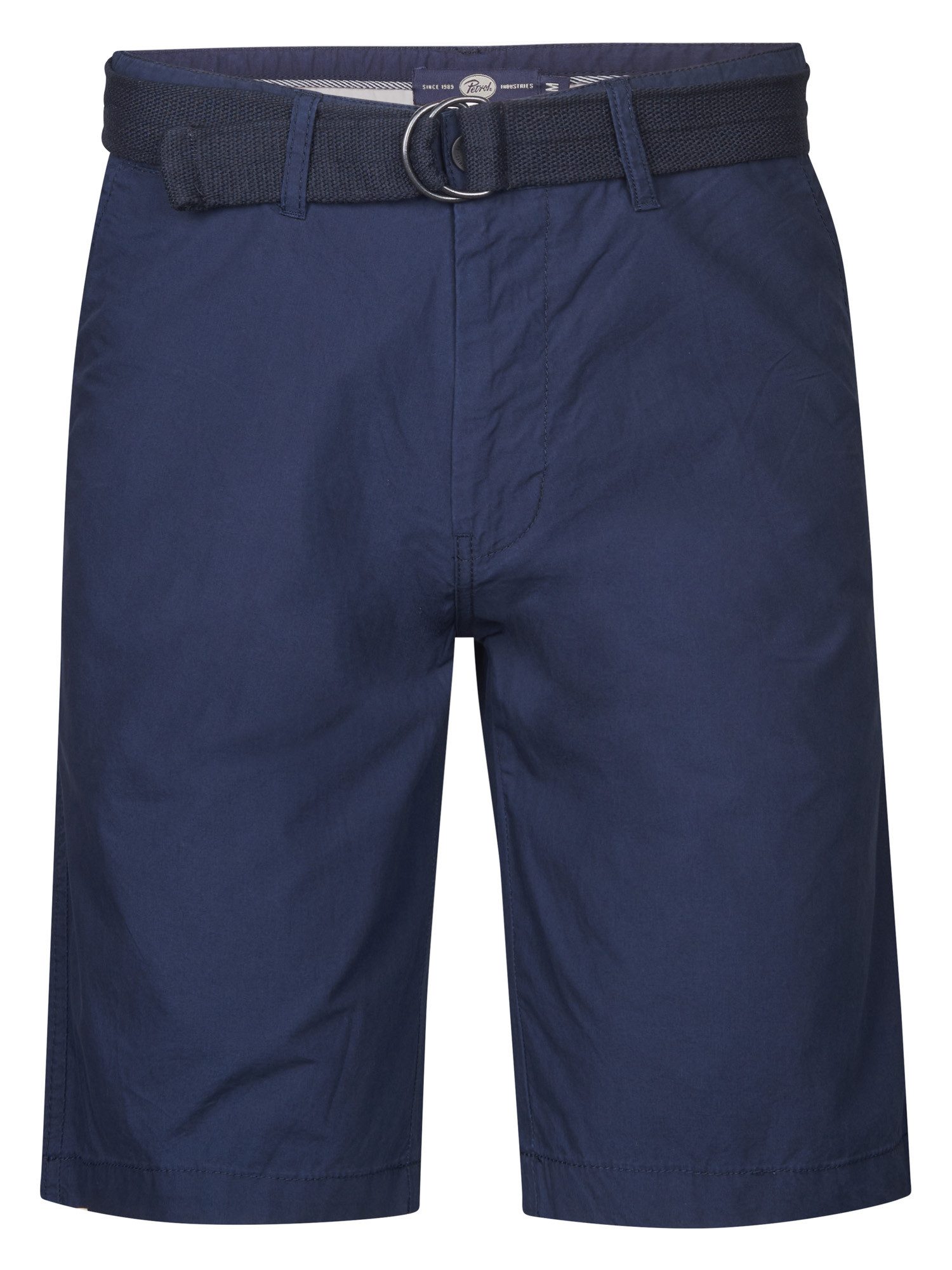 Petrol Industries Бермуды - Kurze Chinohose mit Gürtel