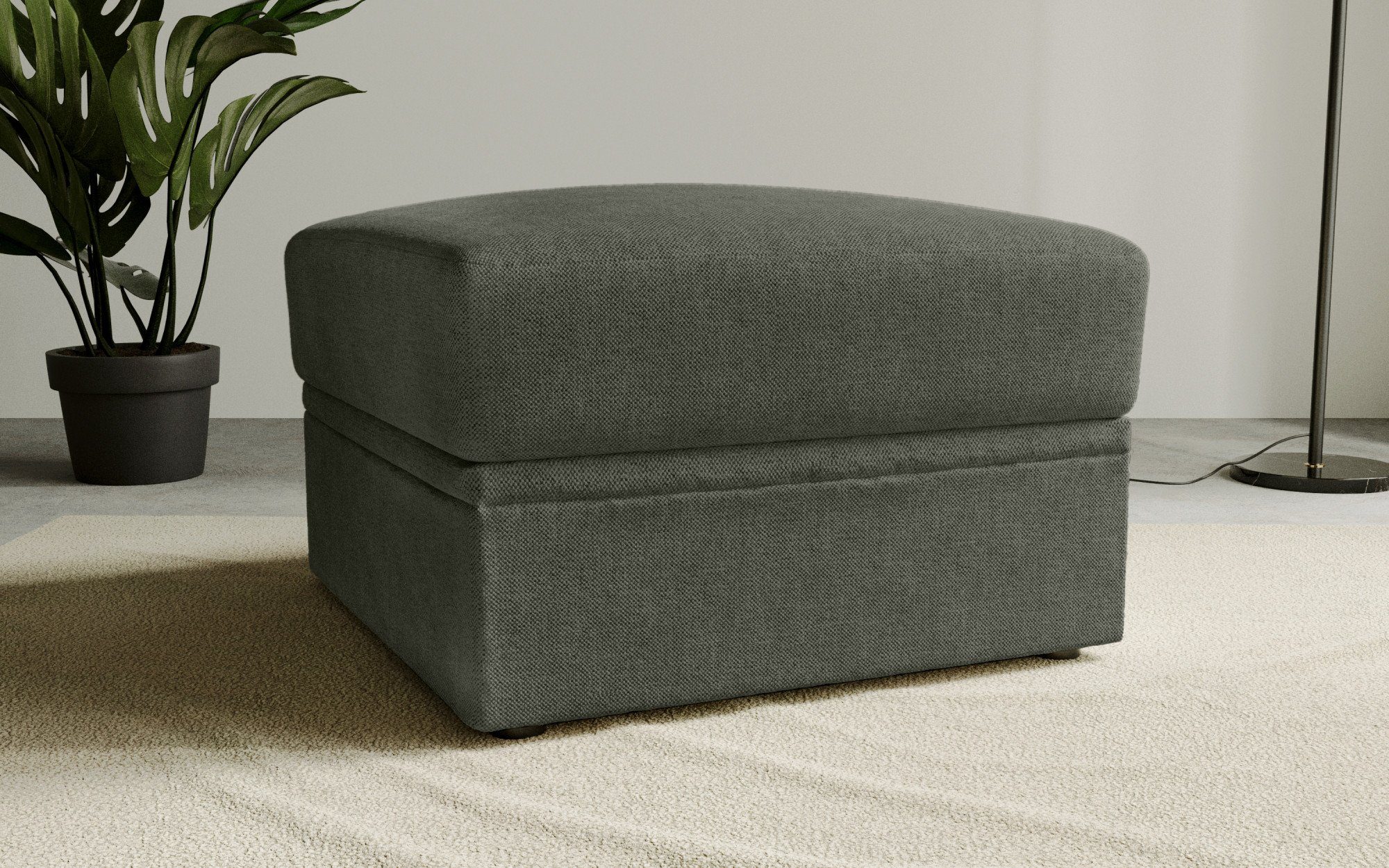 Home affaire Polsterhocker Lavars Schlafsofa, mit Bonellfedern, mit Stauraum, in zwei Bezugsqualitäten