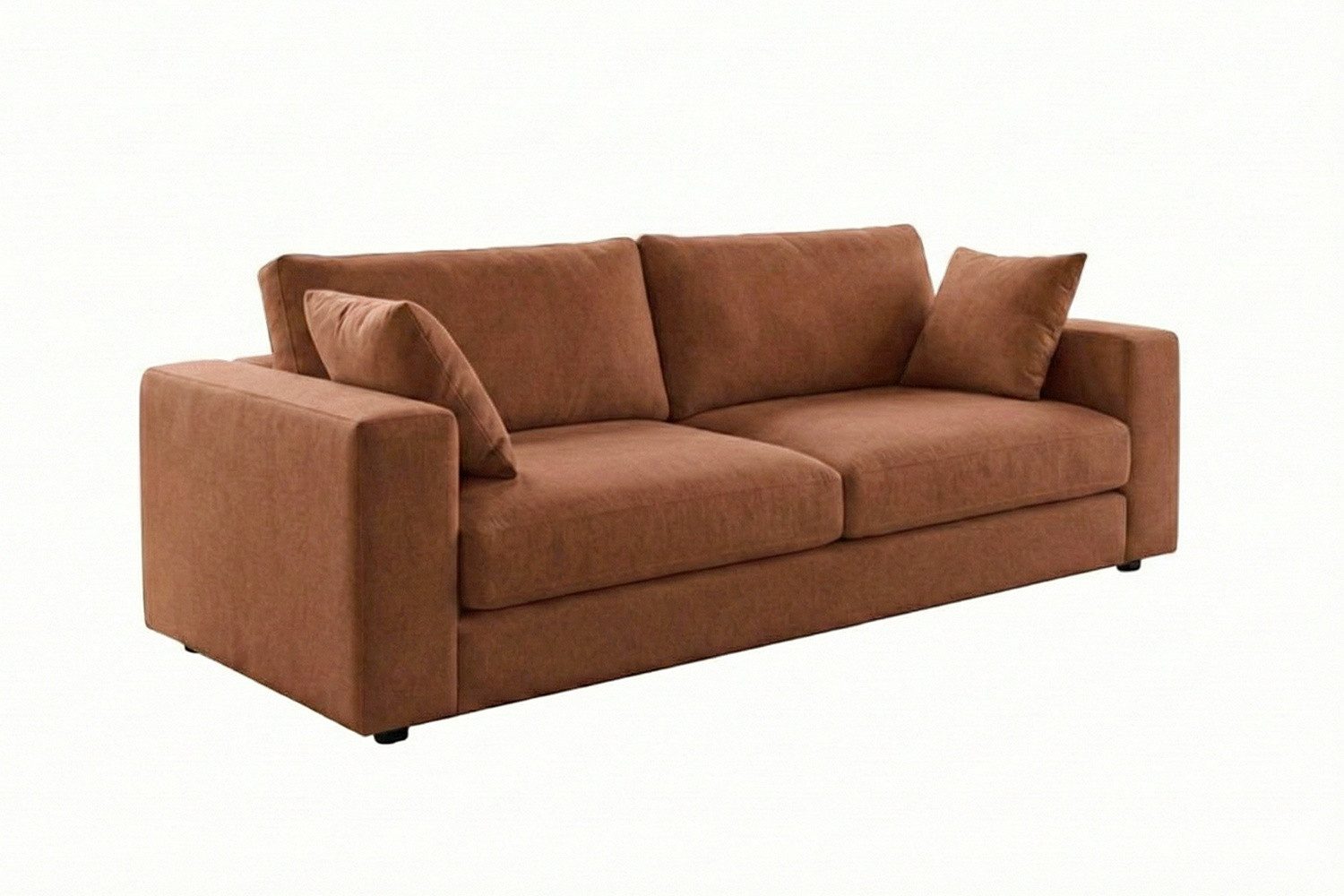 KAWOLA 3-Sitzer AMINA Stoff Couch - Gemütlichkeit - Wohnzimmer Sofa - 3 Sitzer, Modernes Sofa für Drei, hochwertiger Bezug, toller Sitzkomfort
