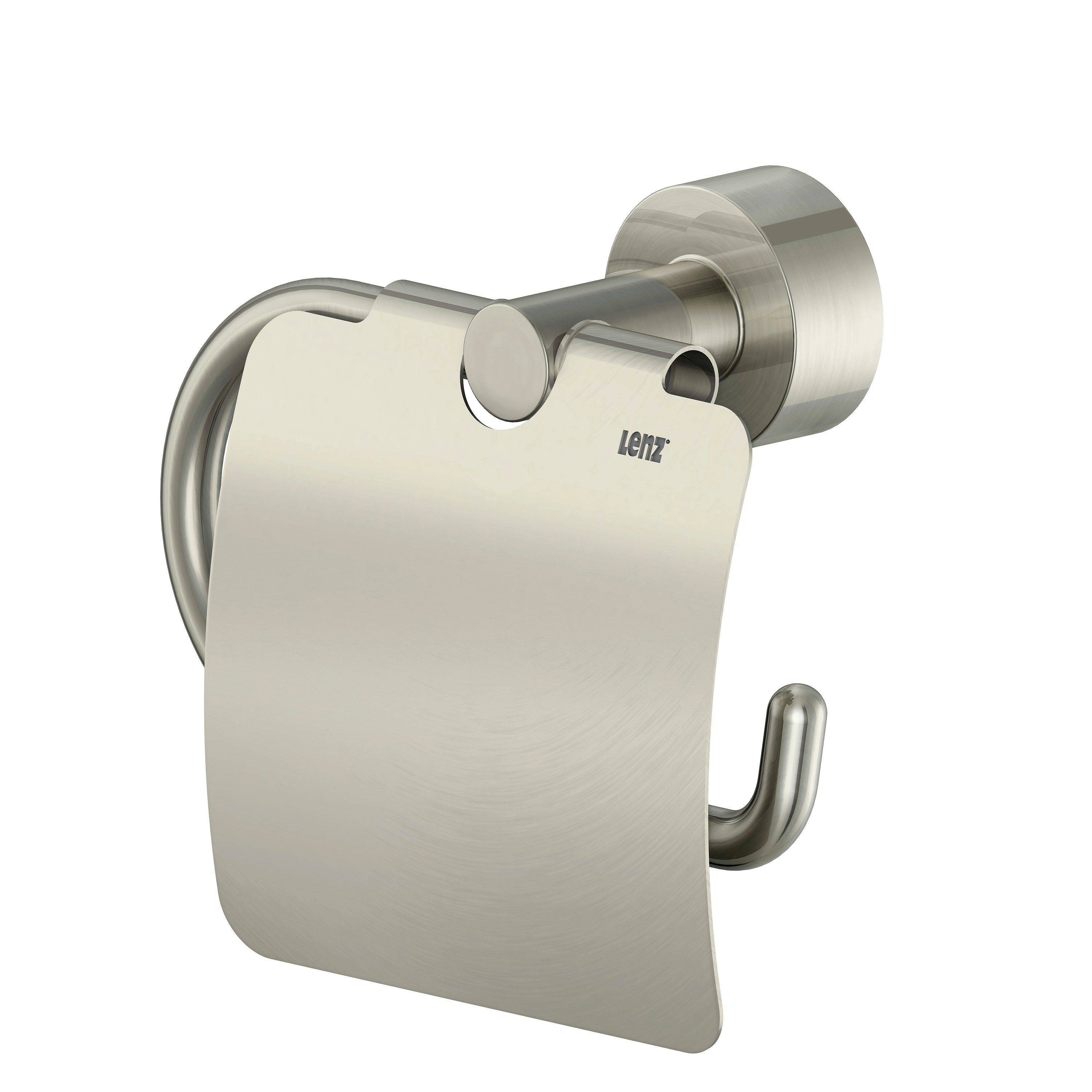Lenz Toilettenpapierhalter SCALA, Toilettenpapierhalter ohne Deckel zum kleben oder bohren