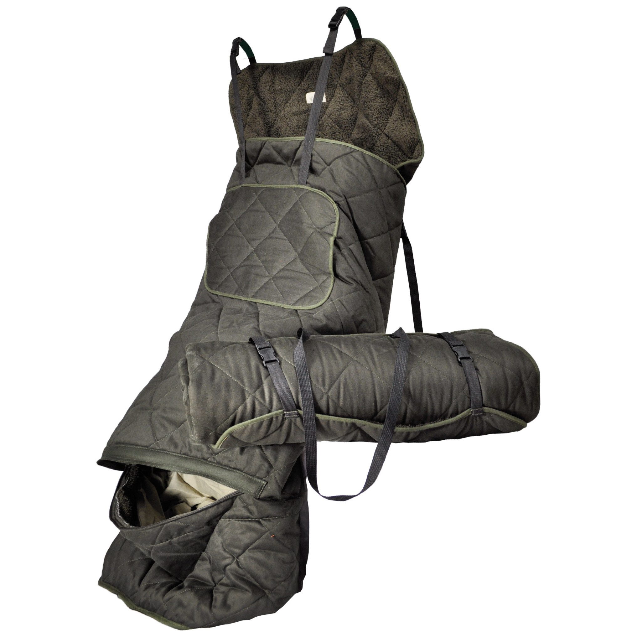 Hubertus® Hunting Schlafsack Ansitzsack mit Faserpelz-Innenfutter warm von günstig online kaufen