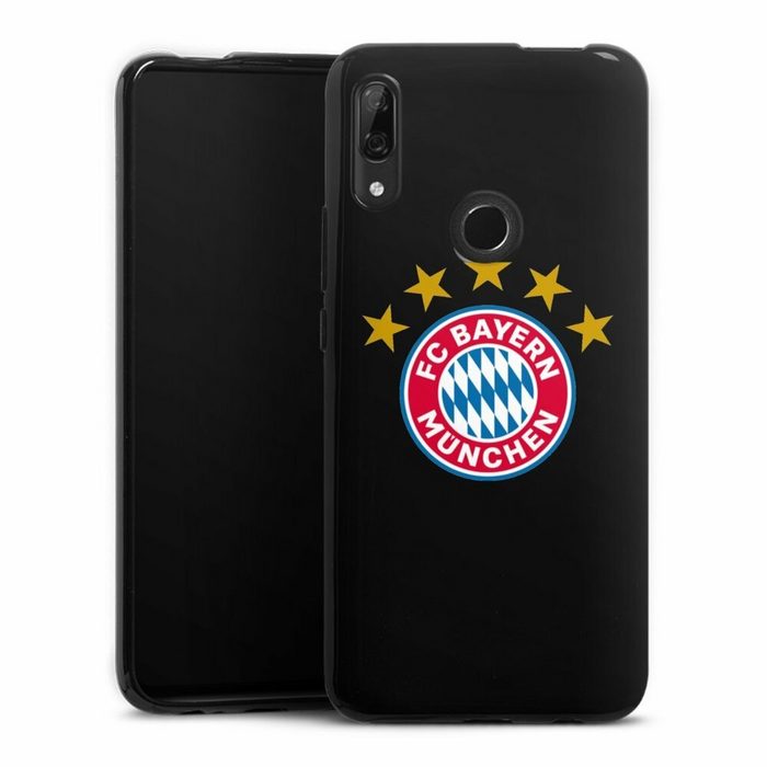 DeinDesign Handyhülle FC Bayern München FCB Sterne FCB Logo mit Sterne - ohne Hintergrund Huawei P Smart Z Silikon Hülle Bumper Case Handy Schutzhülle